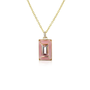 Eva Pink Inlay Pendant