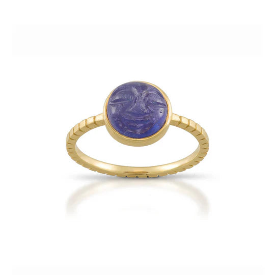 Tanzanite Moon Ring
