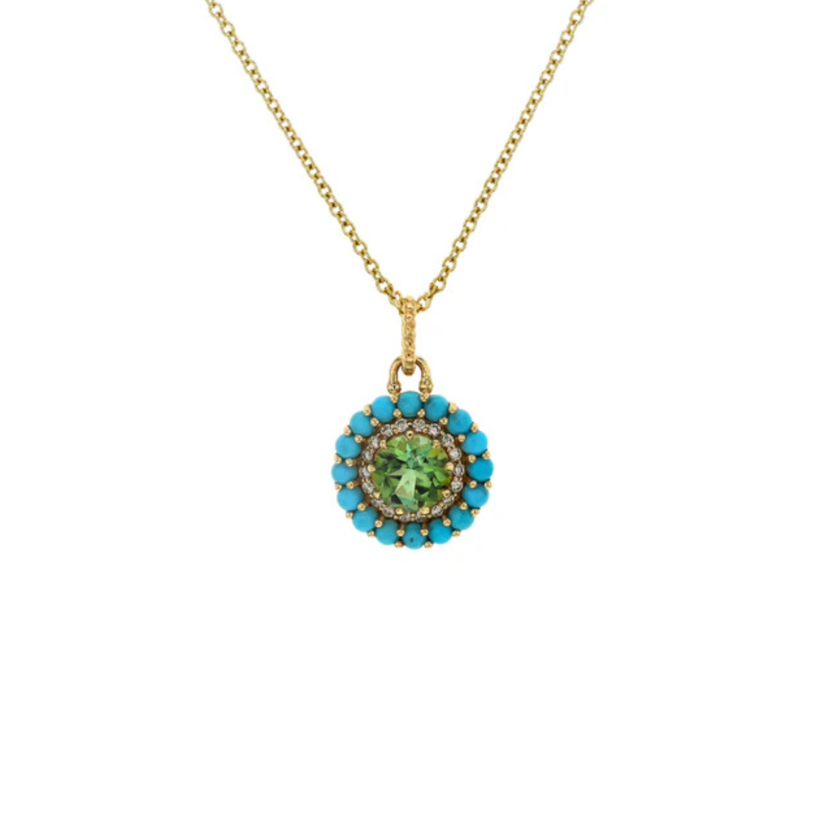 Green Halo Queen protea Pendant