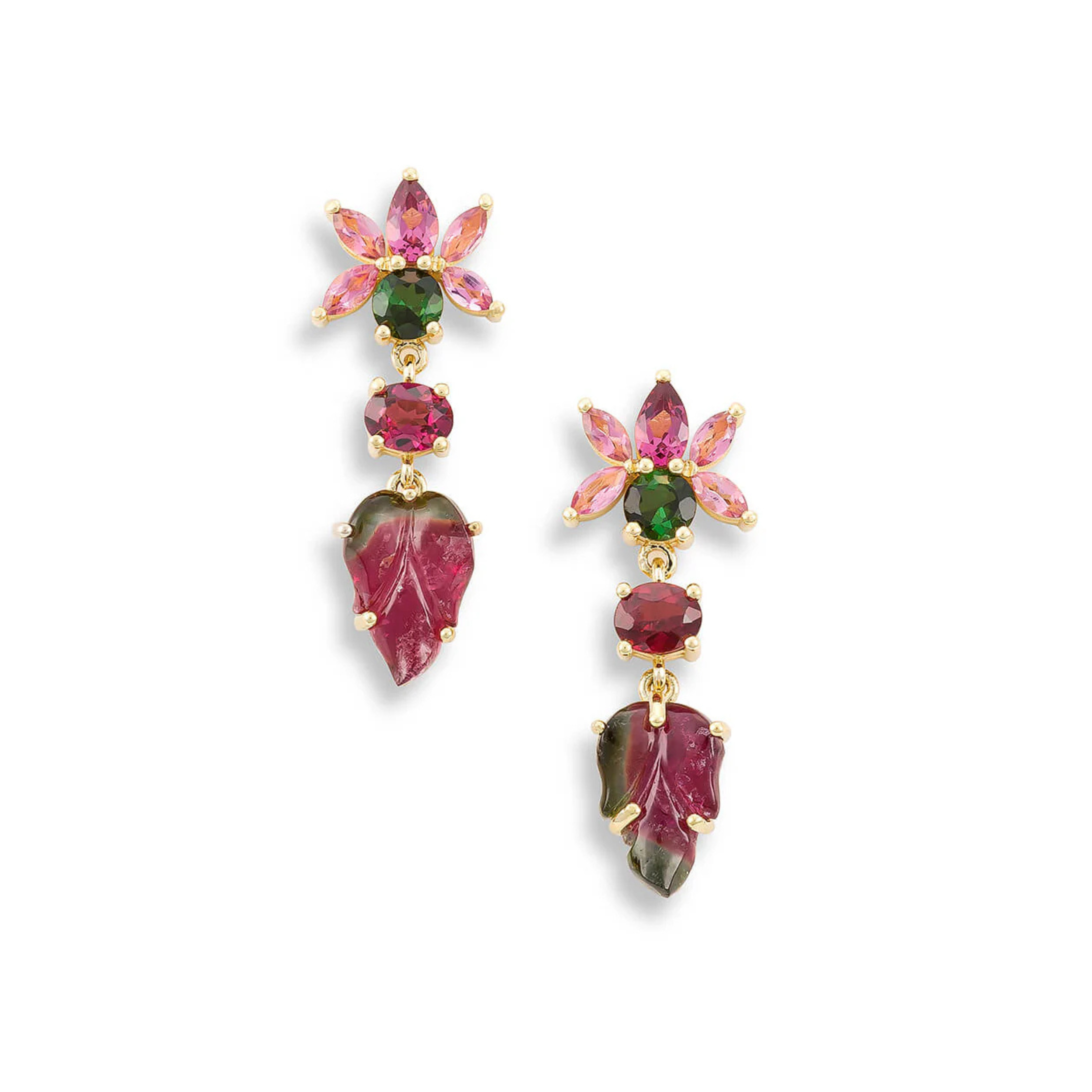 Flame Lily Drop Earrings