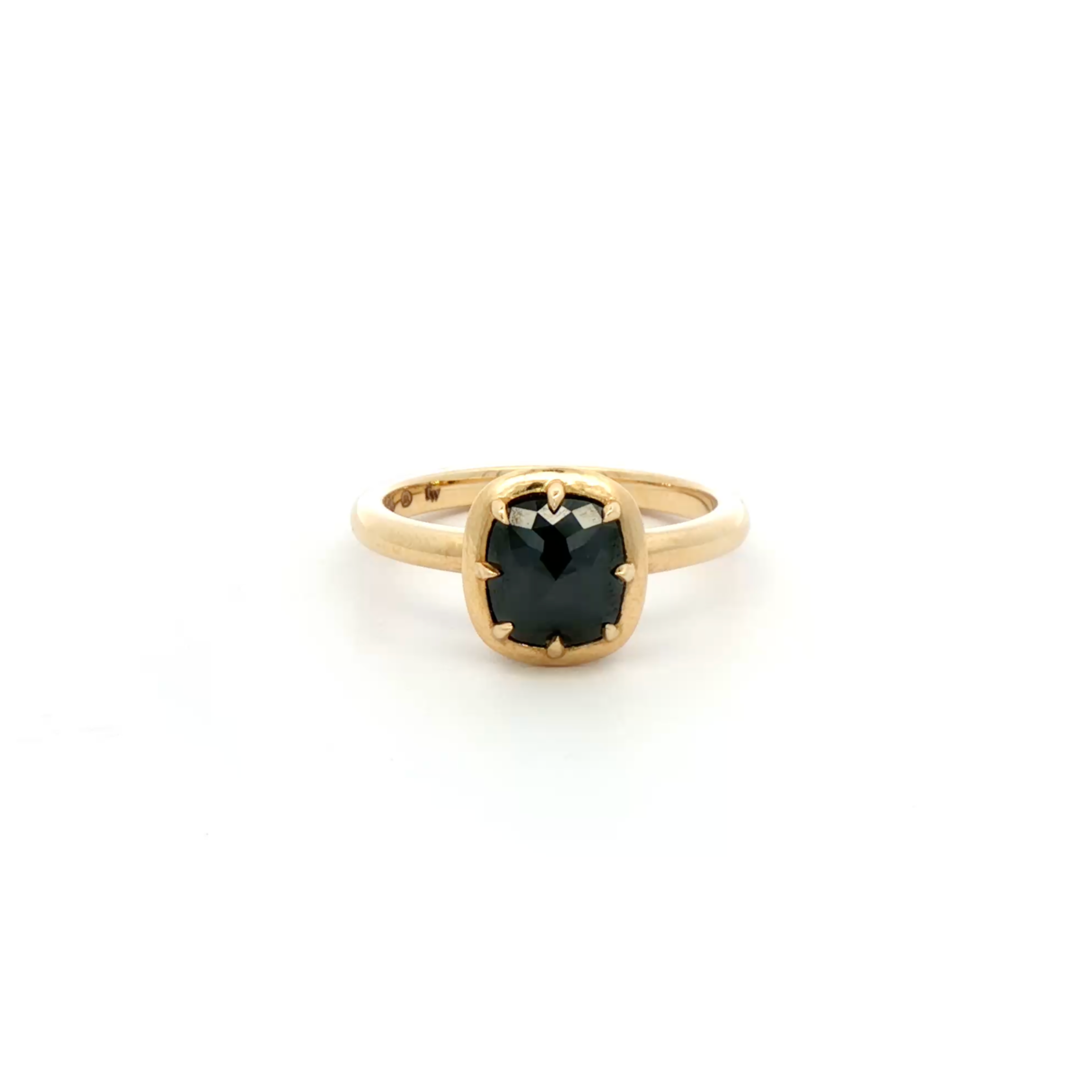 Era Cushion Black Diamond Ring
