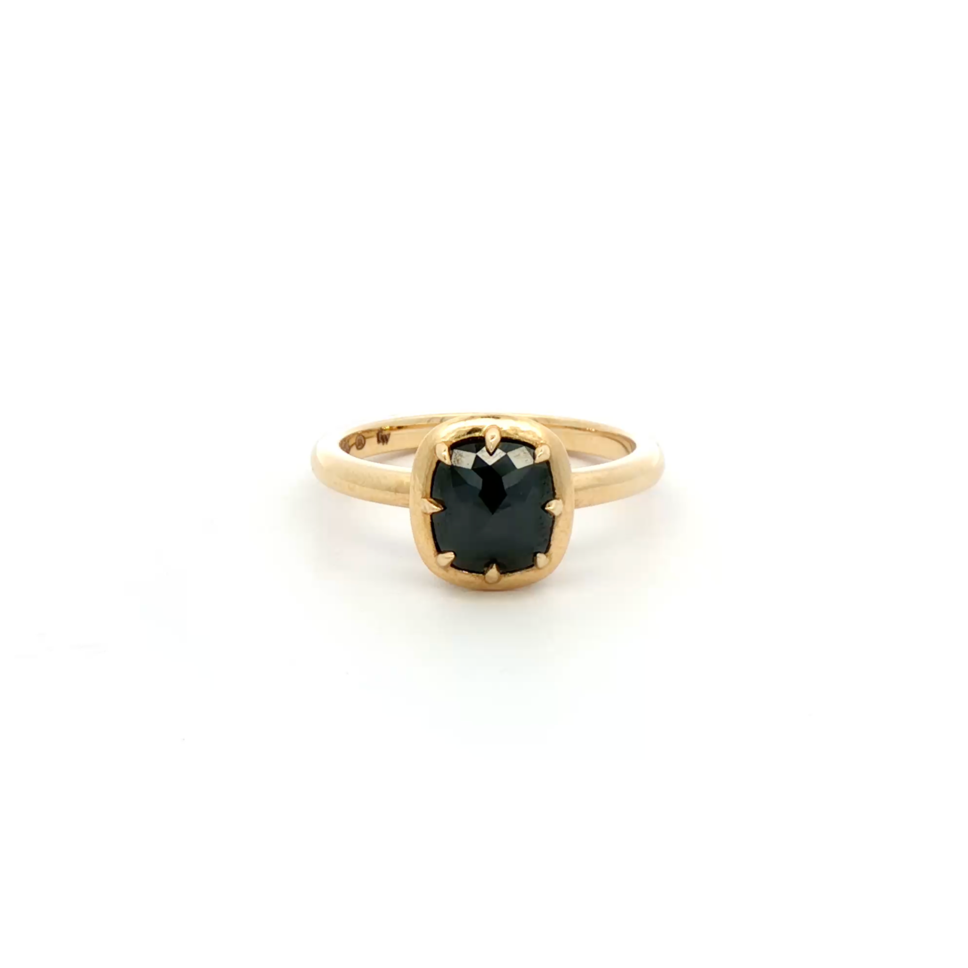 Era Cushion Black Diamond Ring