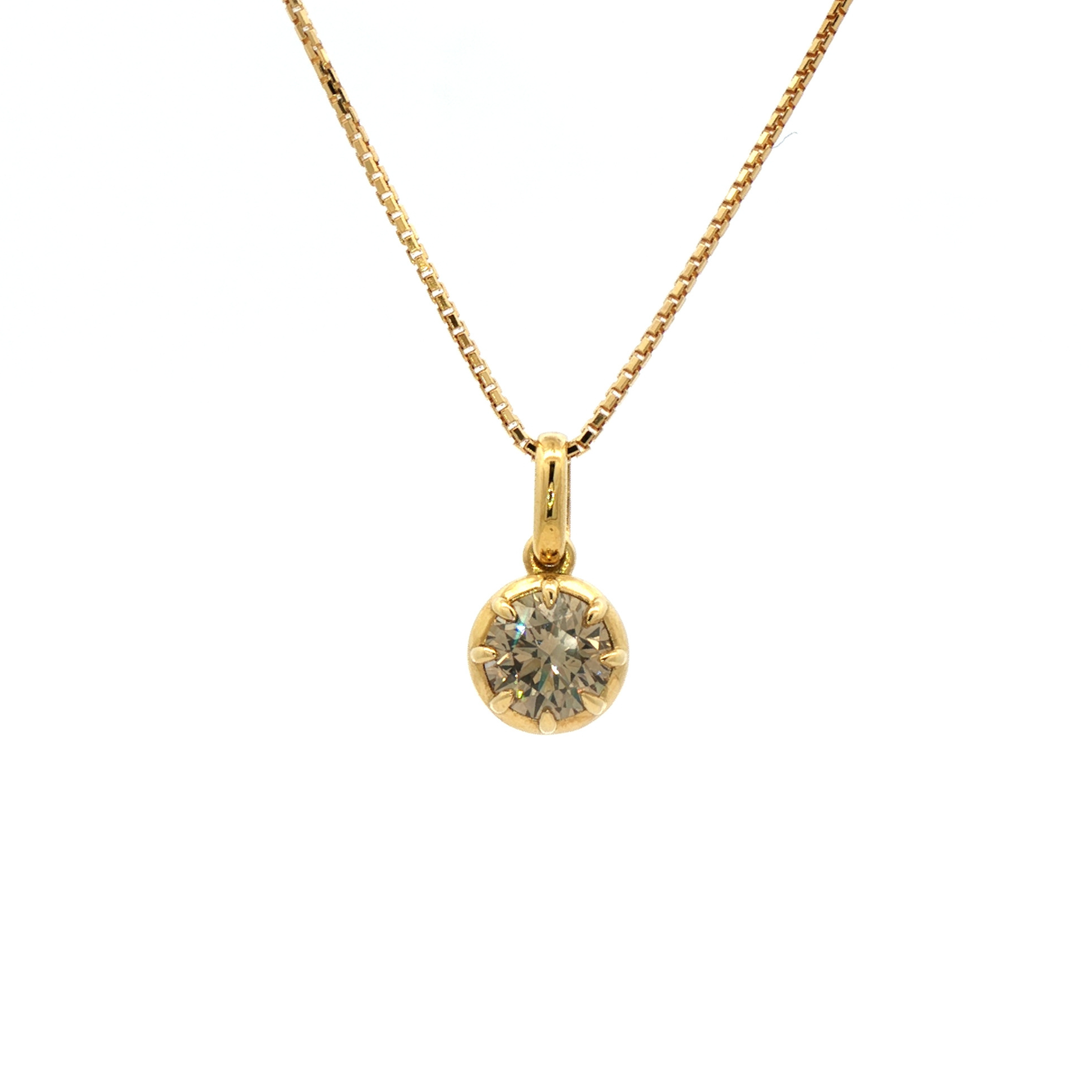 Era Champagne Diamond Pendant