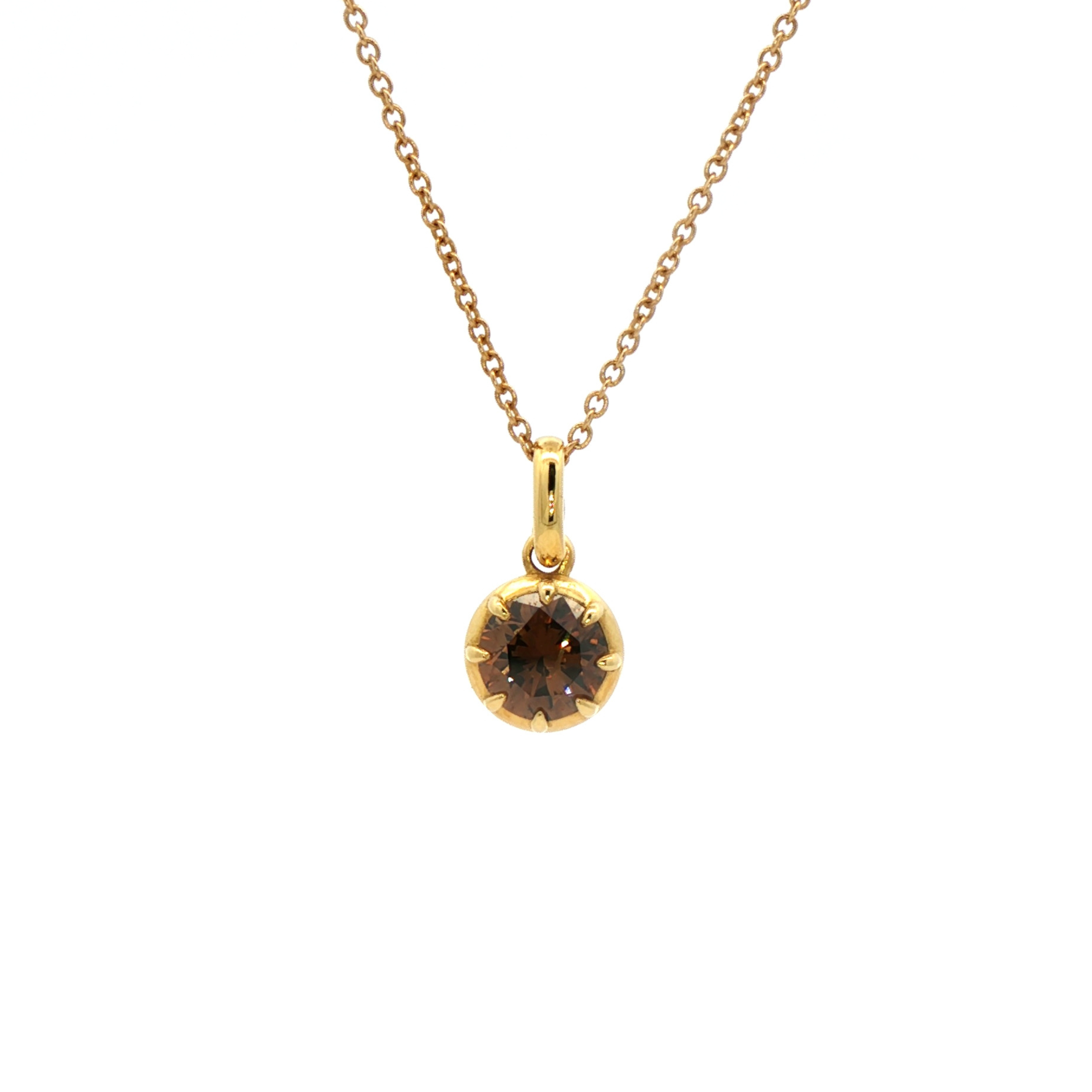 Era Fancy Brown Diamond Pendant
