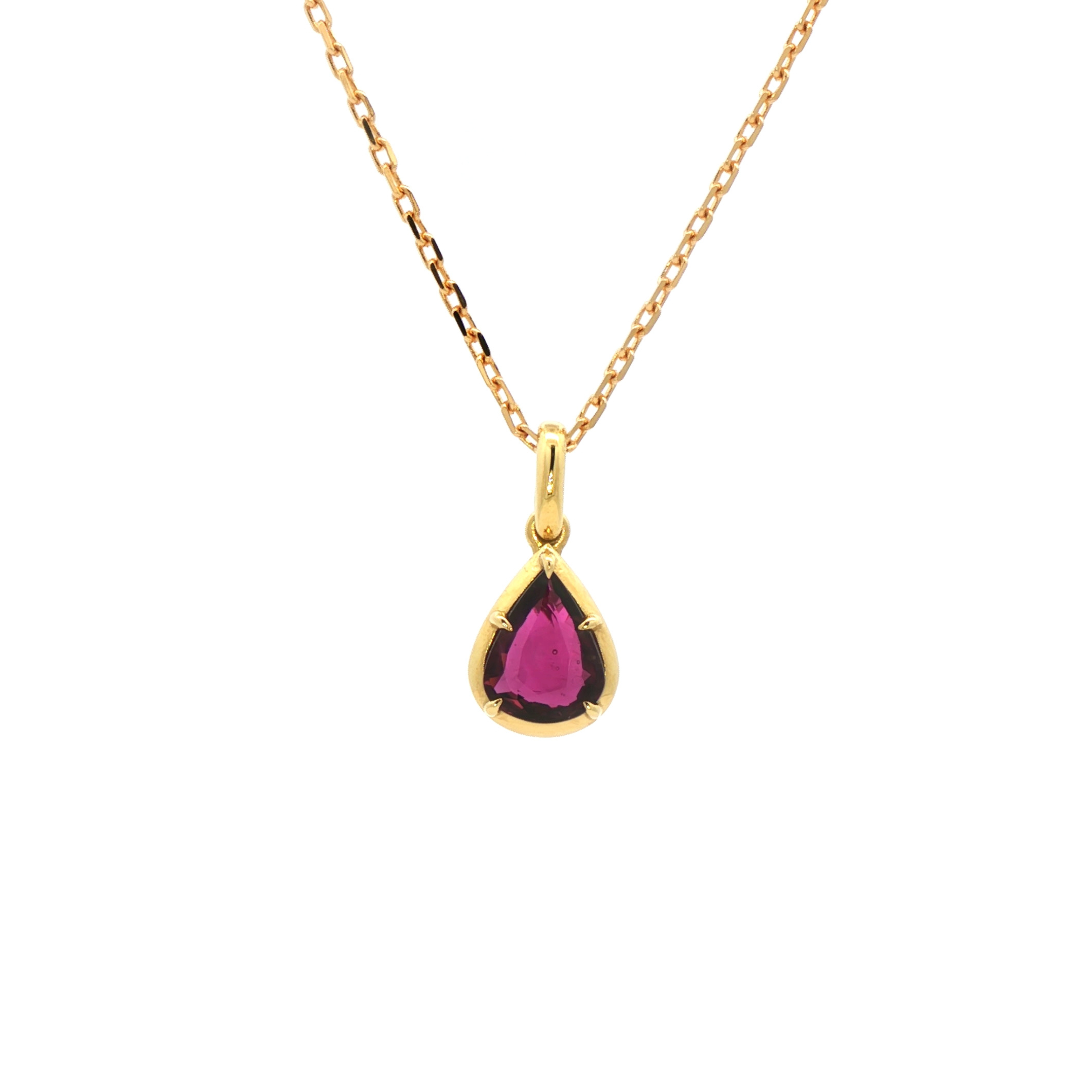 Era Ruby Pear Pendant
