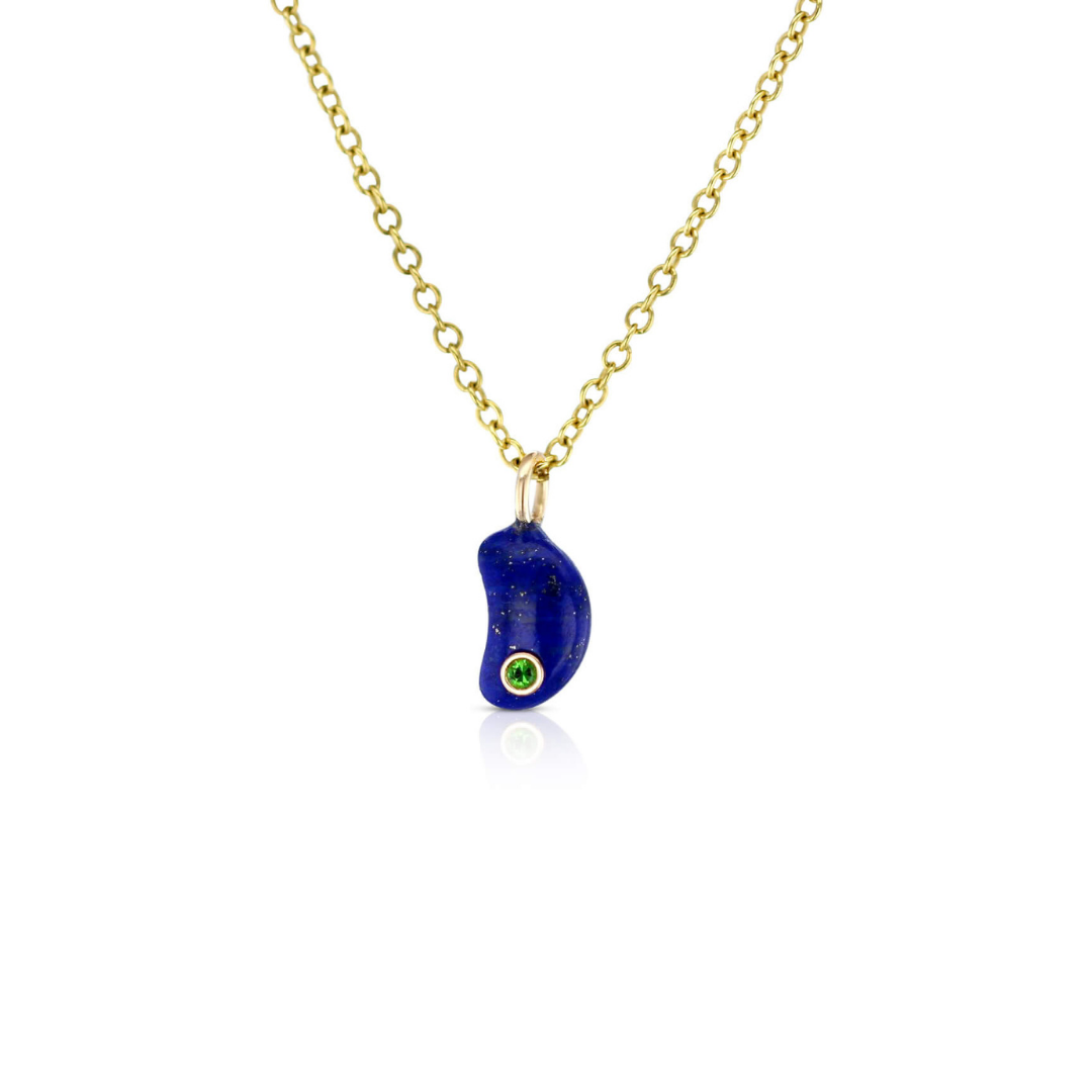 Lapis Lazuli Lucky Bean Pendant