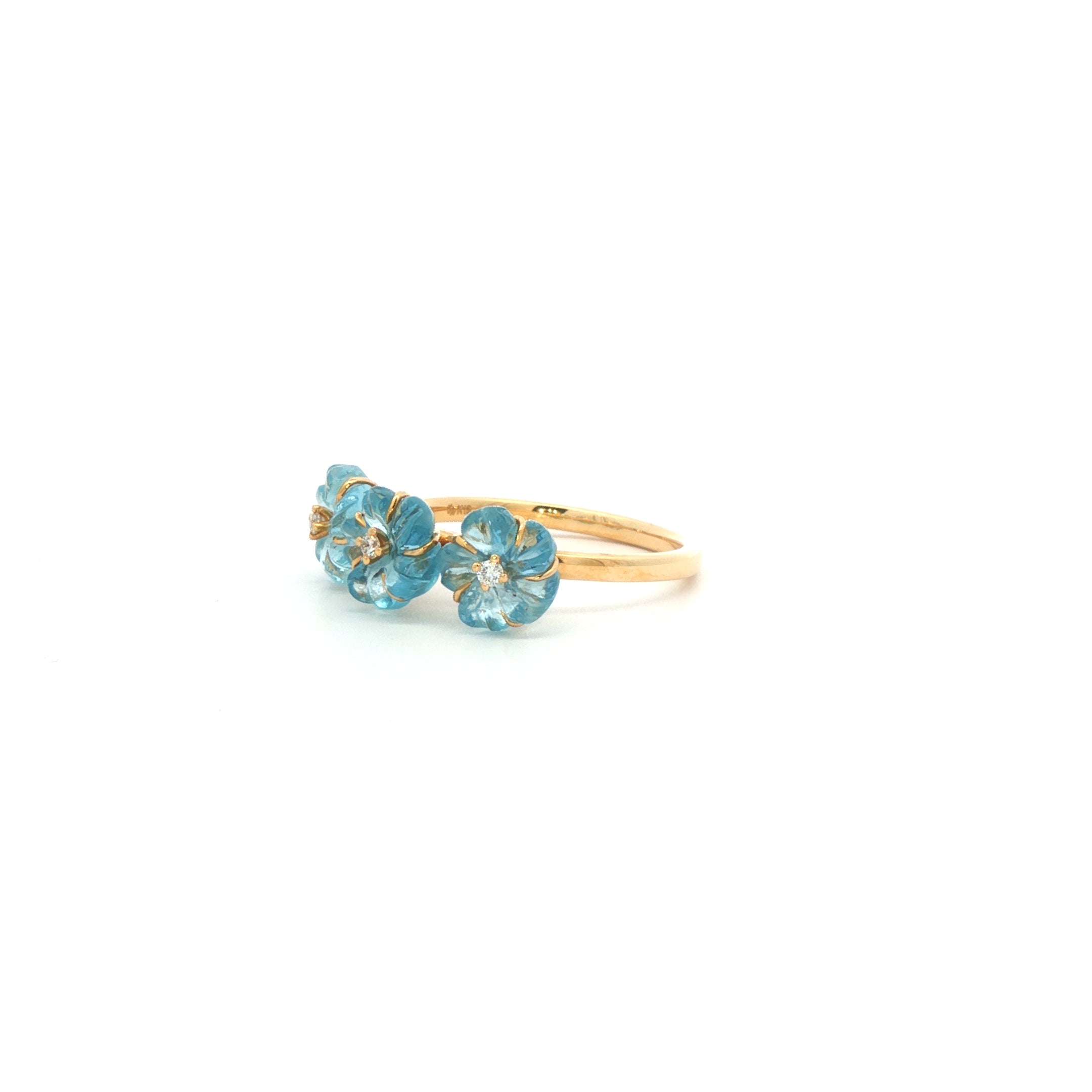 Aqua Forget-Me-Not Ring