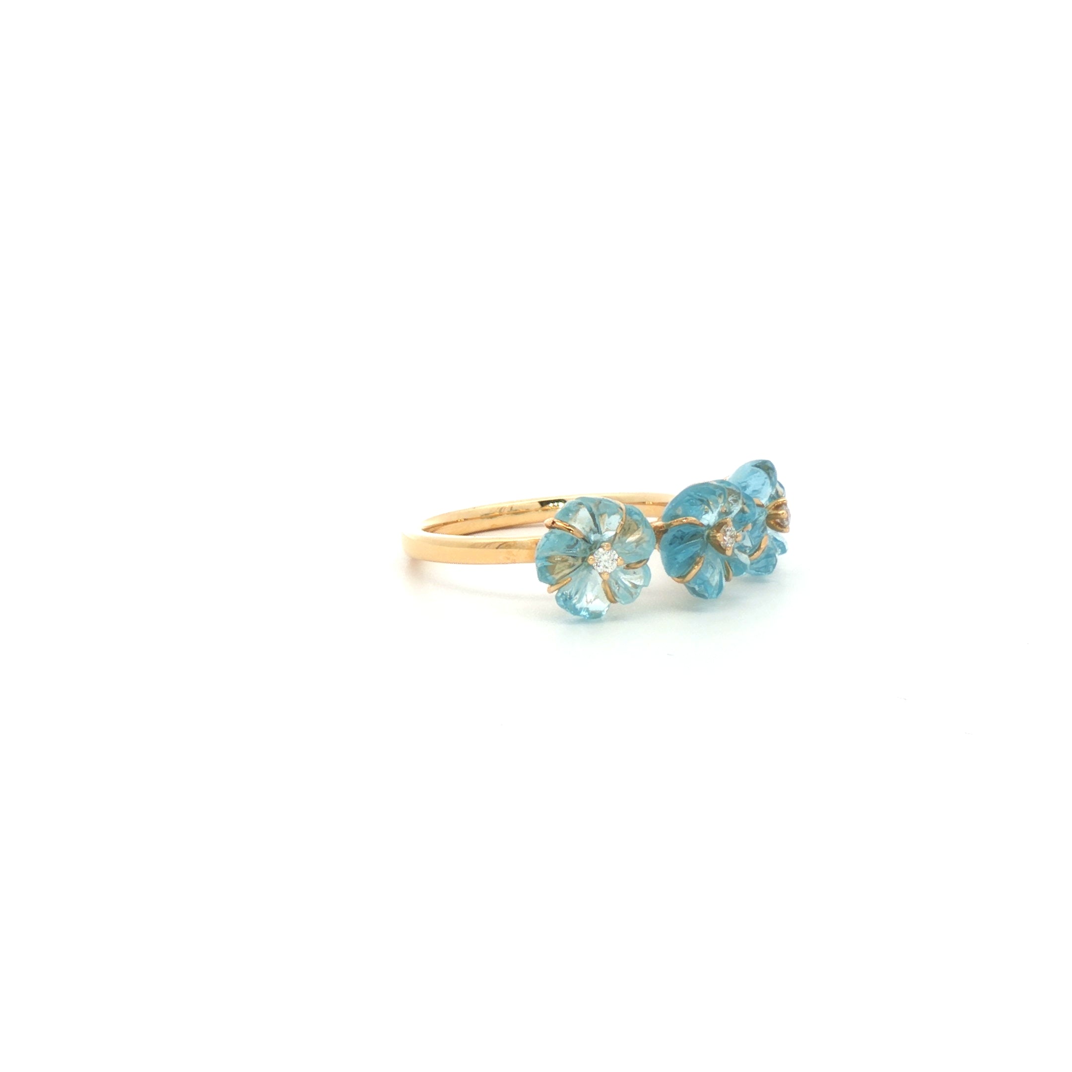 Aqua Forget-Me-Not Ring