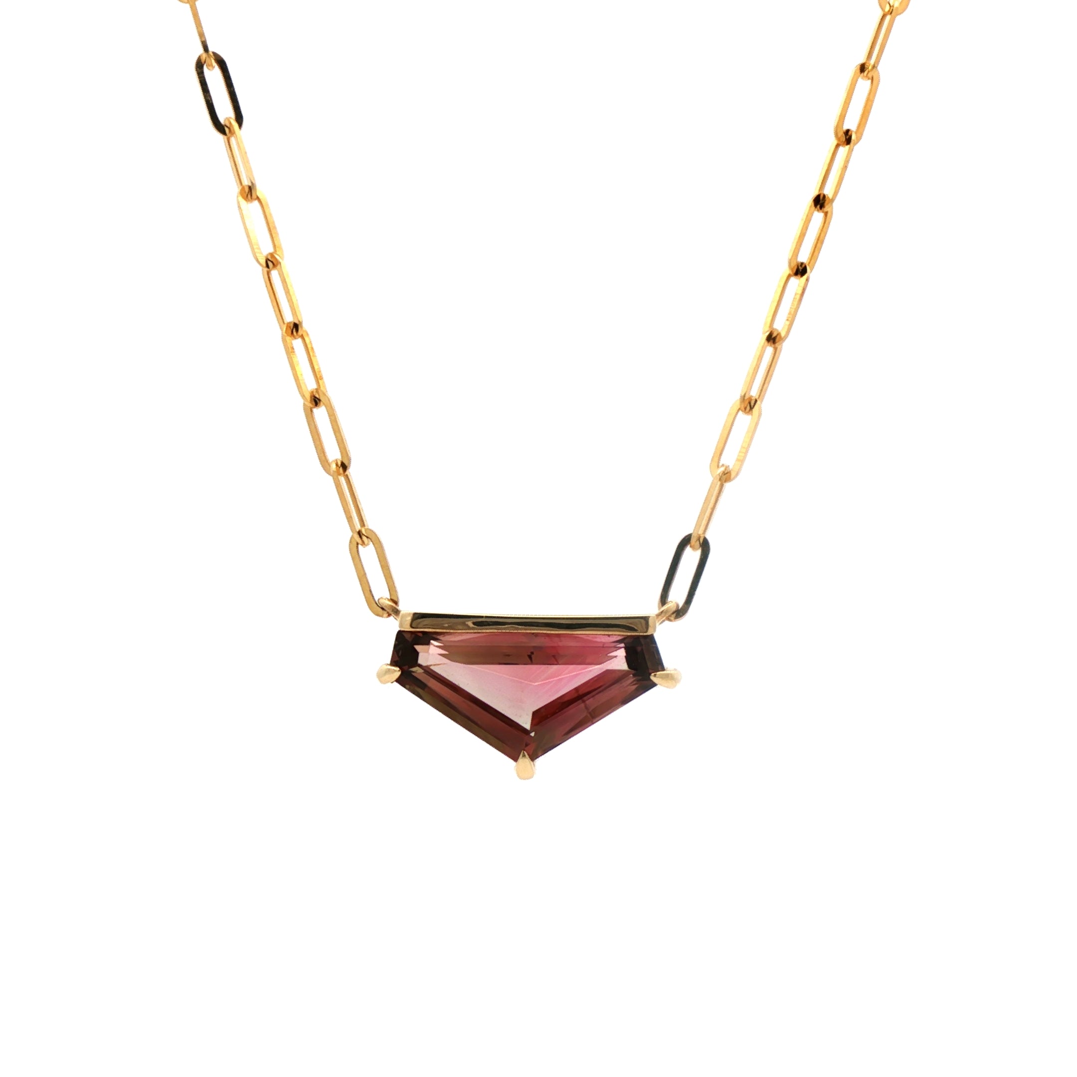 Calista Pink Tourmaline Necklace