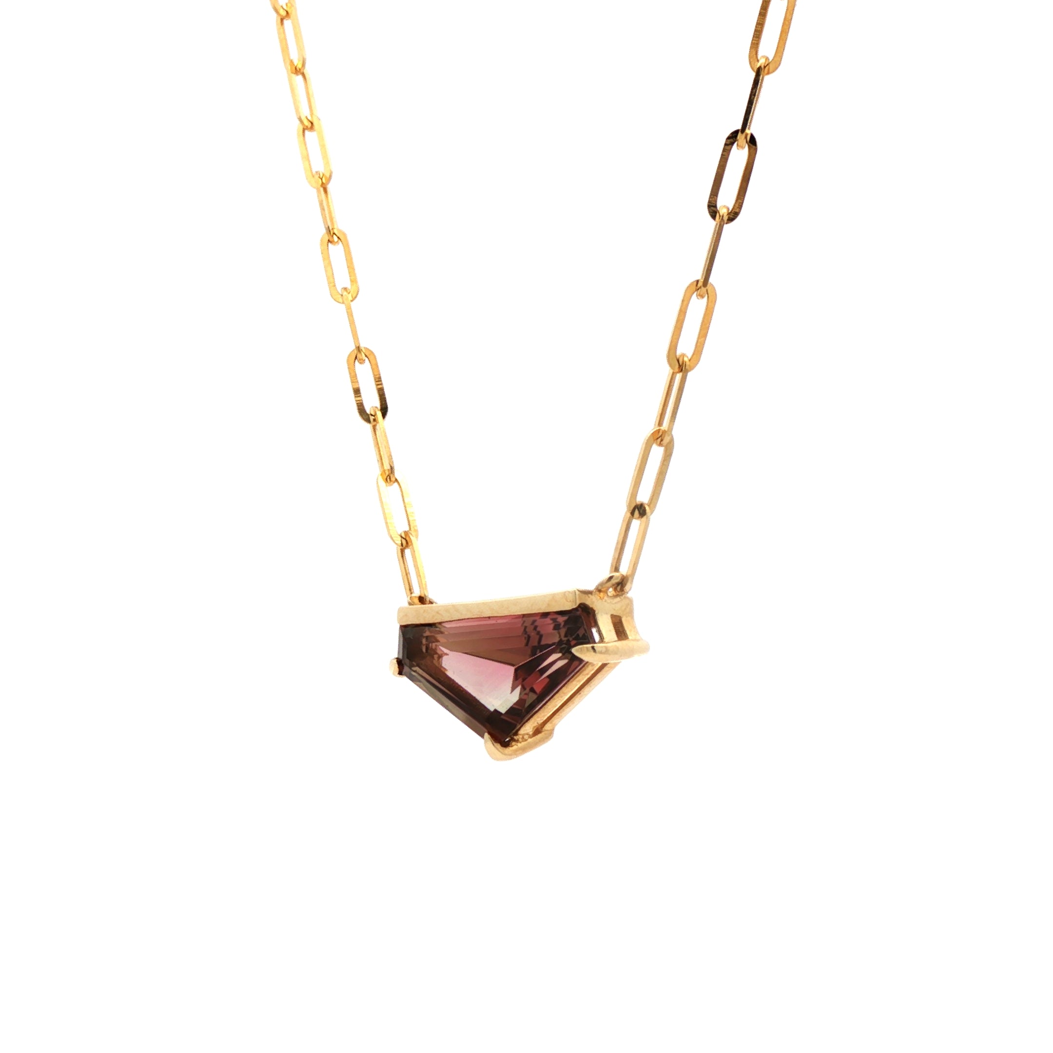 Calista Pink Tourmaline Necklace