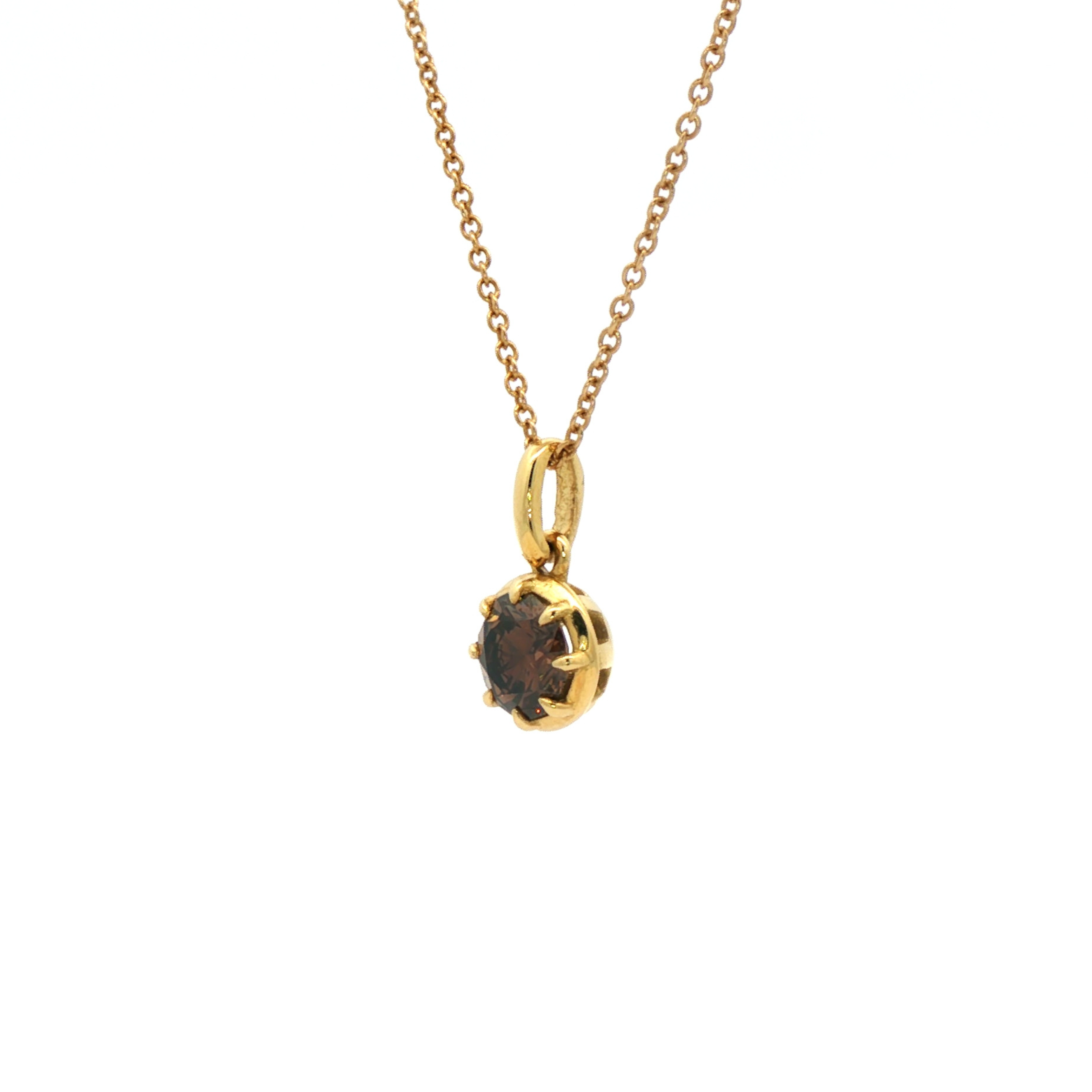Era Fancy Brown Diamond Pendant