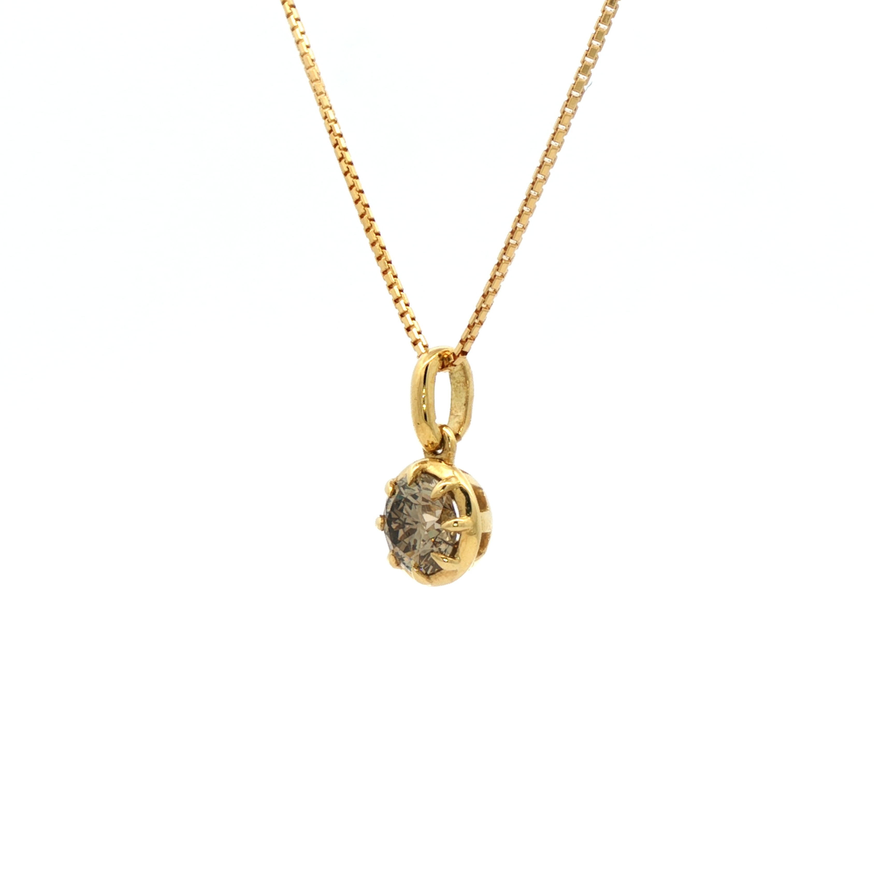 Era Champagne Diamond Pendant