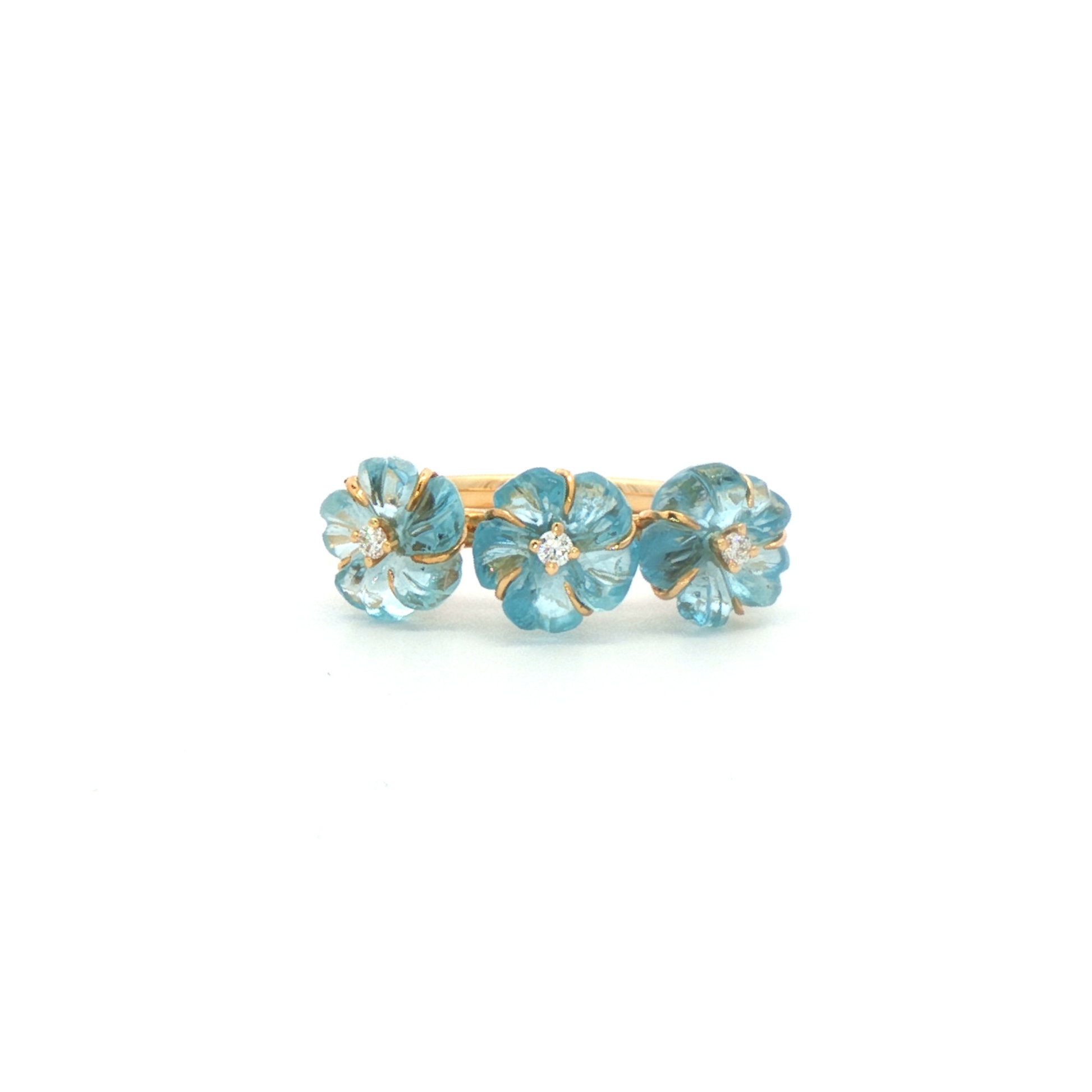 Aqua Forget-Me-Not Ring