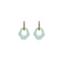 Light Blue Tulip Hoop Charms