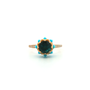 Green Round Queen protea Ring
