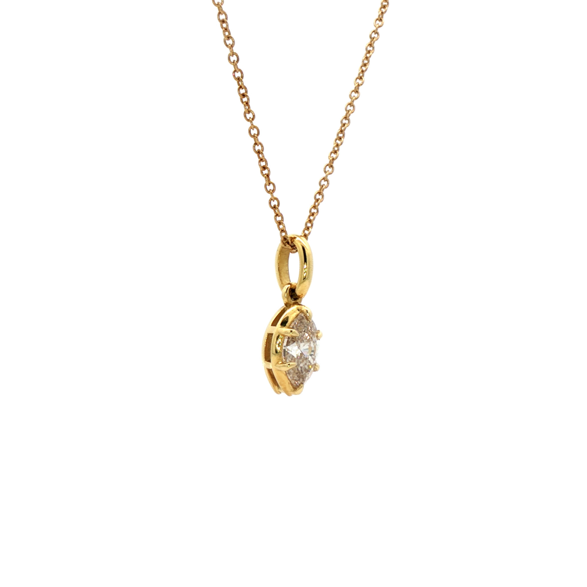 Era Champagne Marquis Diamond Pendant