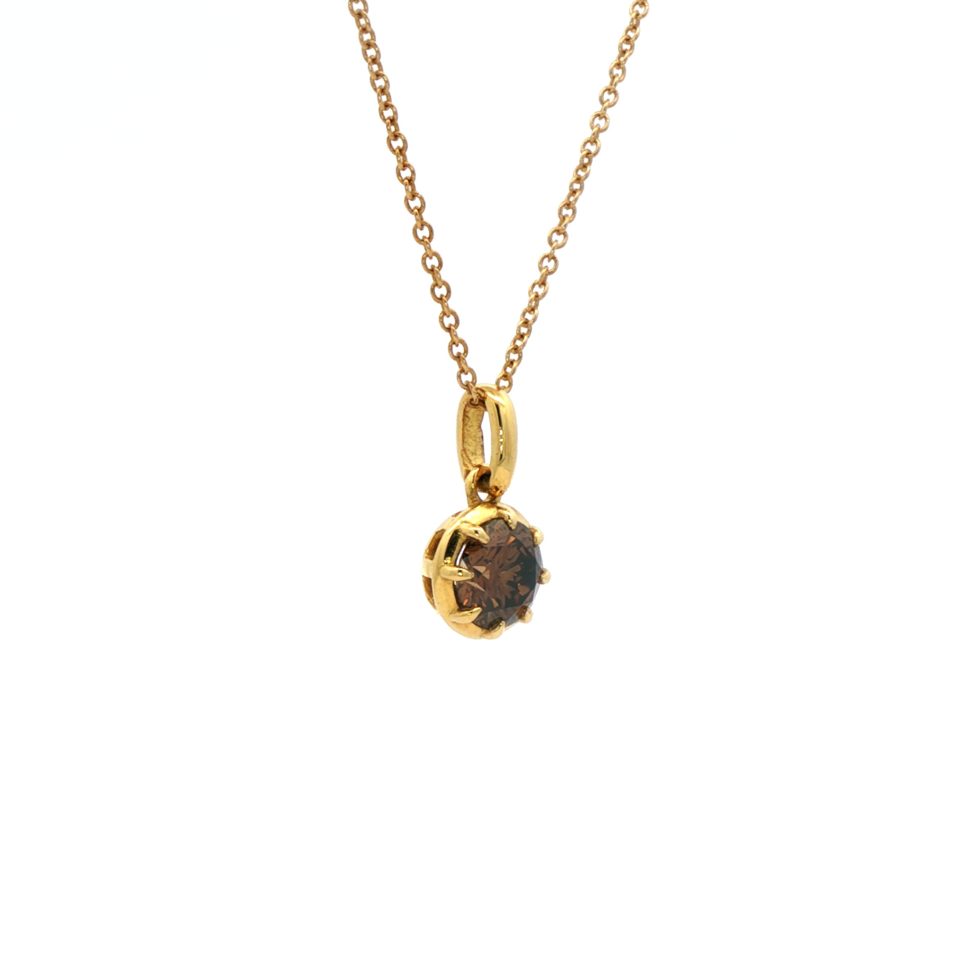 Era Fancy Brown Diamond Pendant