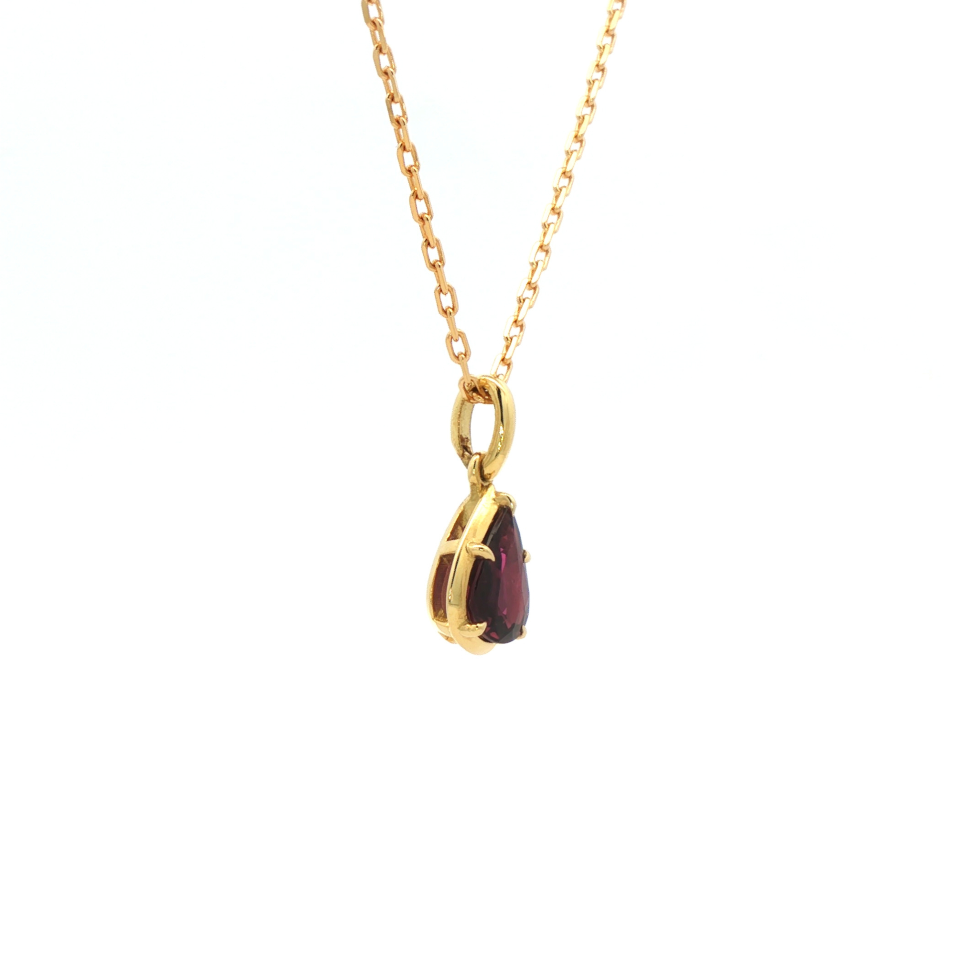 Era Ruby Pear Pendant
