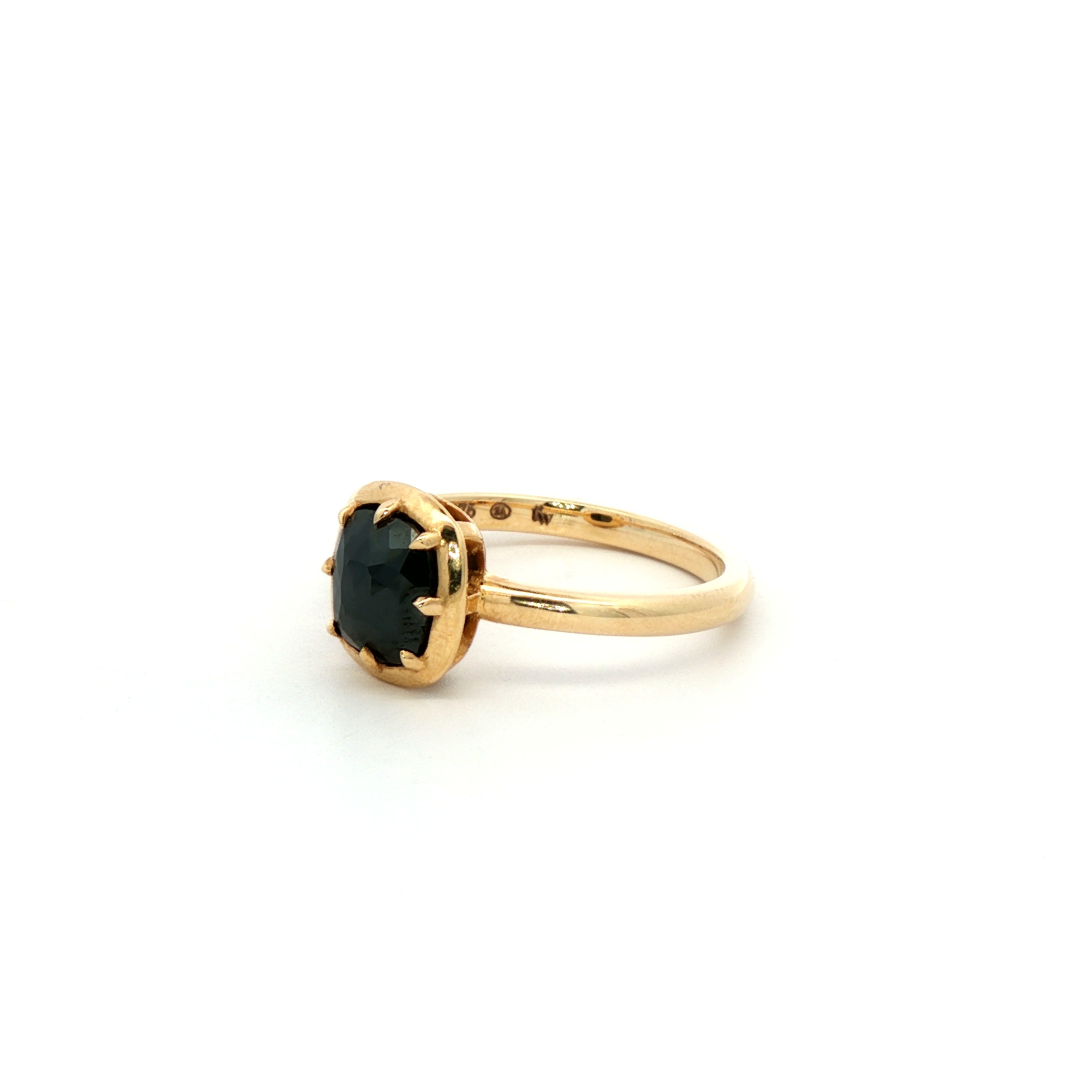 Era Cushion Black Diamond Ring