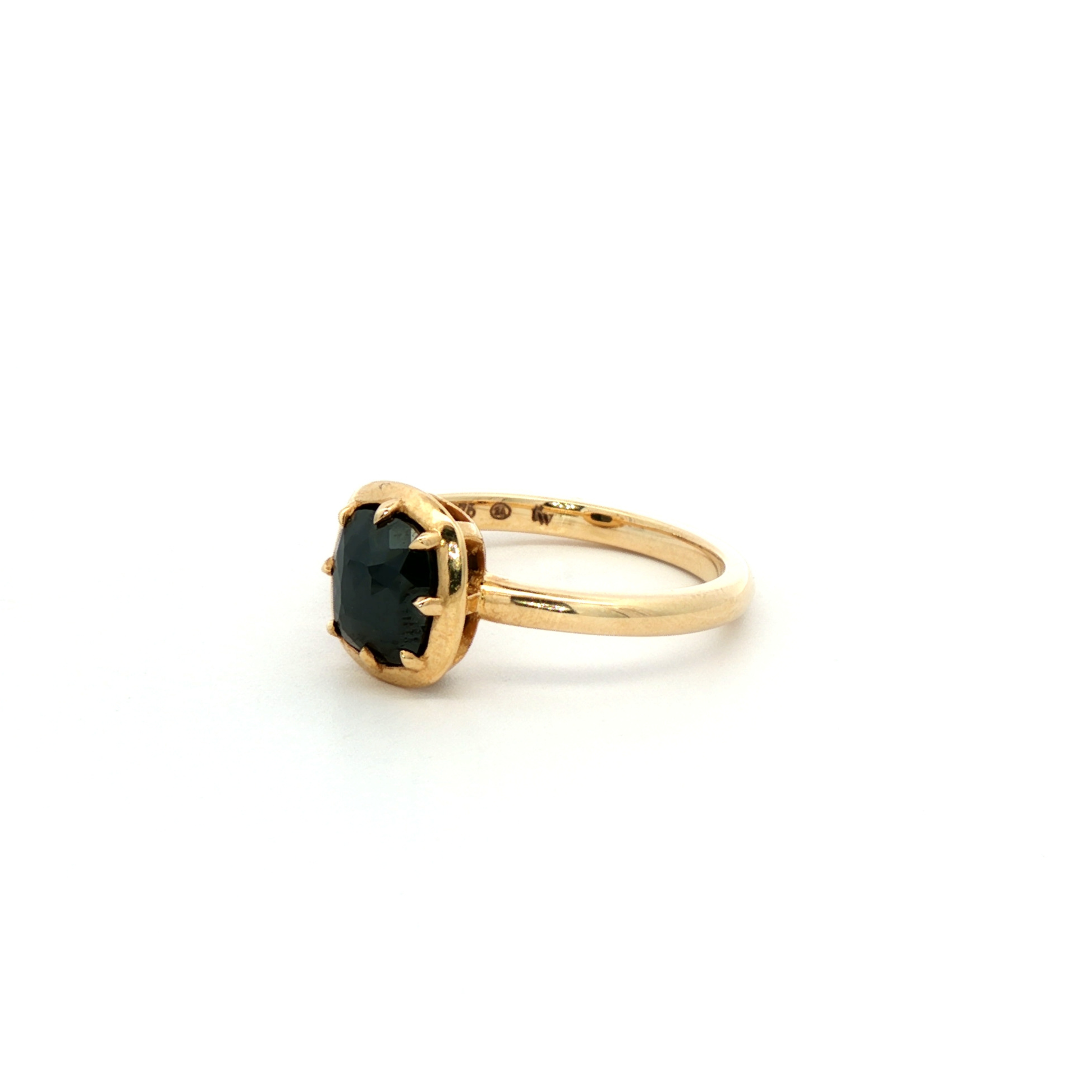 Era Cushion Black Diamond Ring