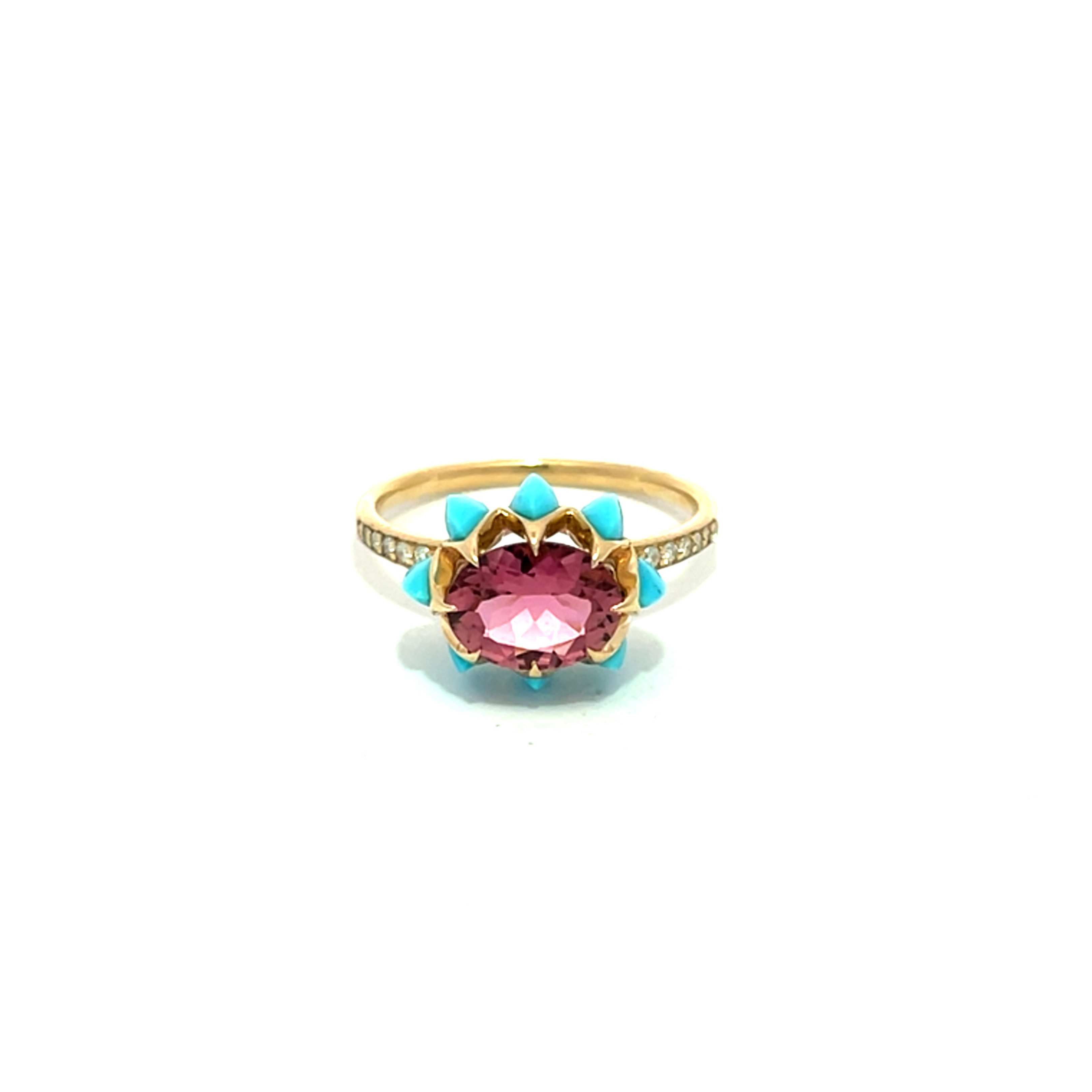 Pink Oval Queen protea Ring