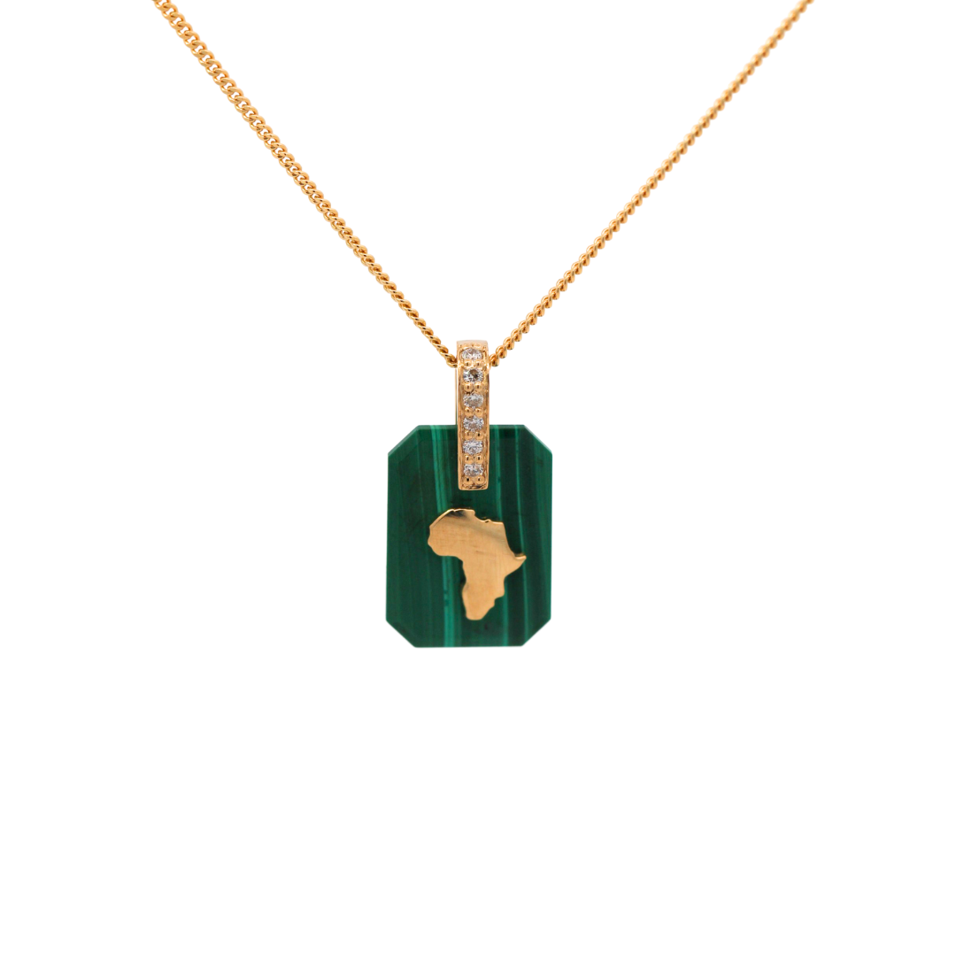 AFRICA Slab Pendant (Green) image 0