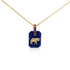 ELEPHANT Slab Pendant (Blue) image 0