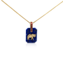 ELEPHANT Slab Pendant (Blue) image 0