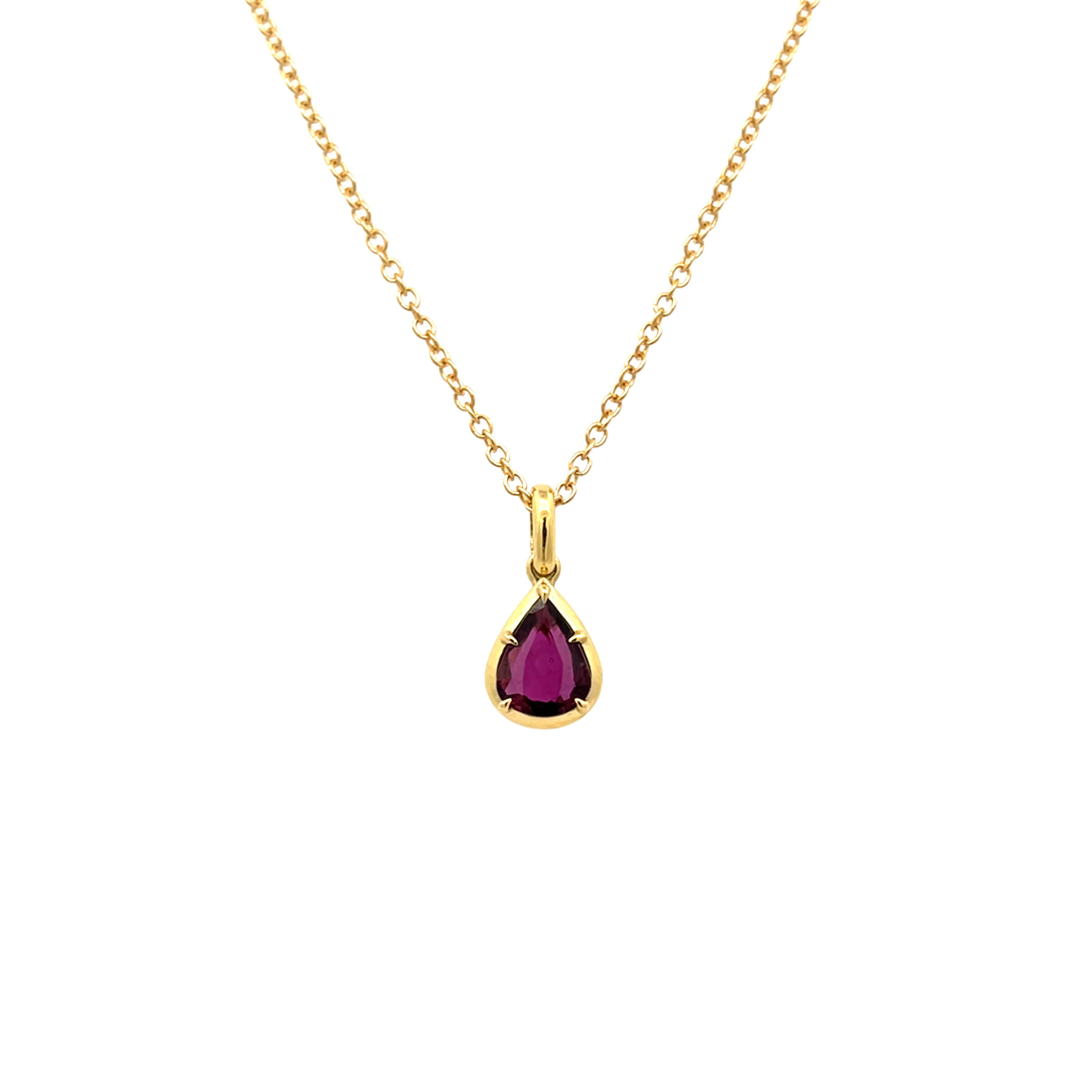 Era Ruby Pear Pendant