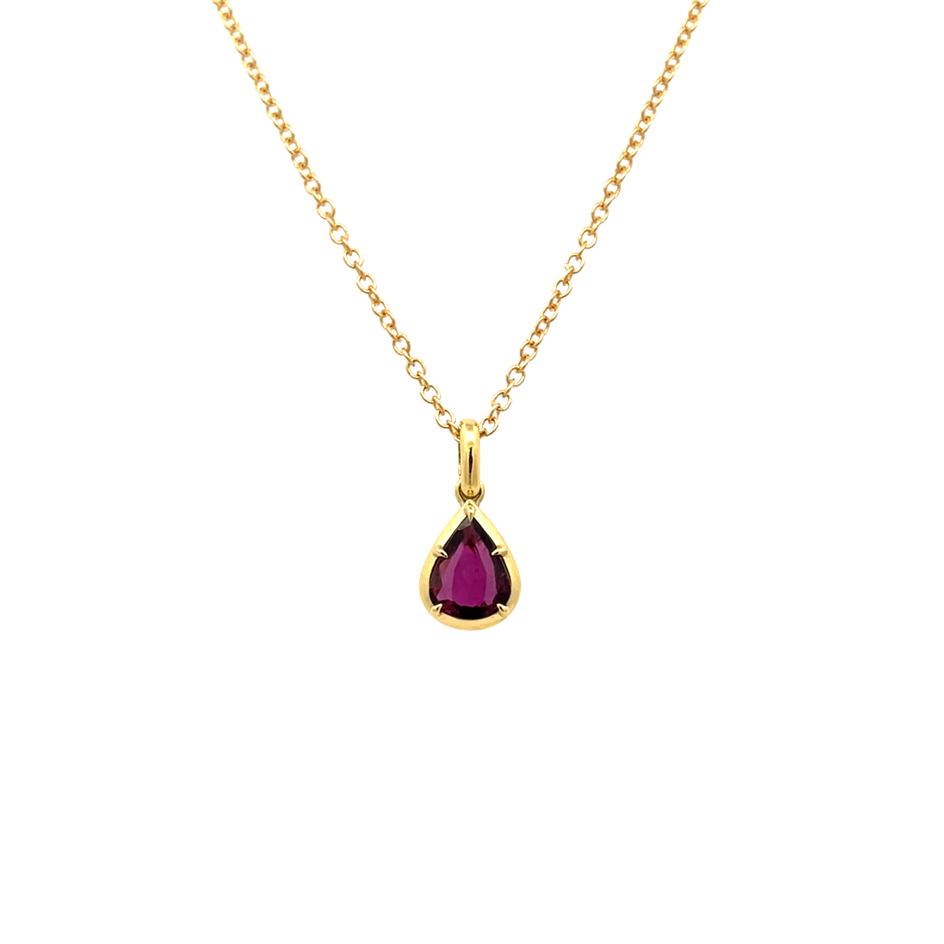 Era Ruby Pear Pendant