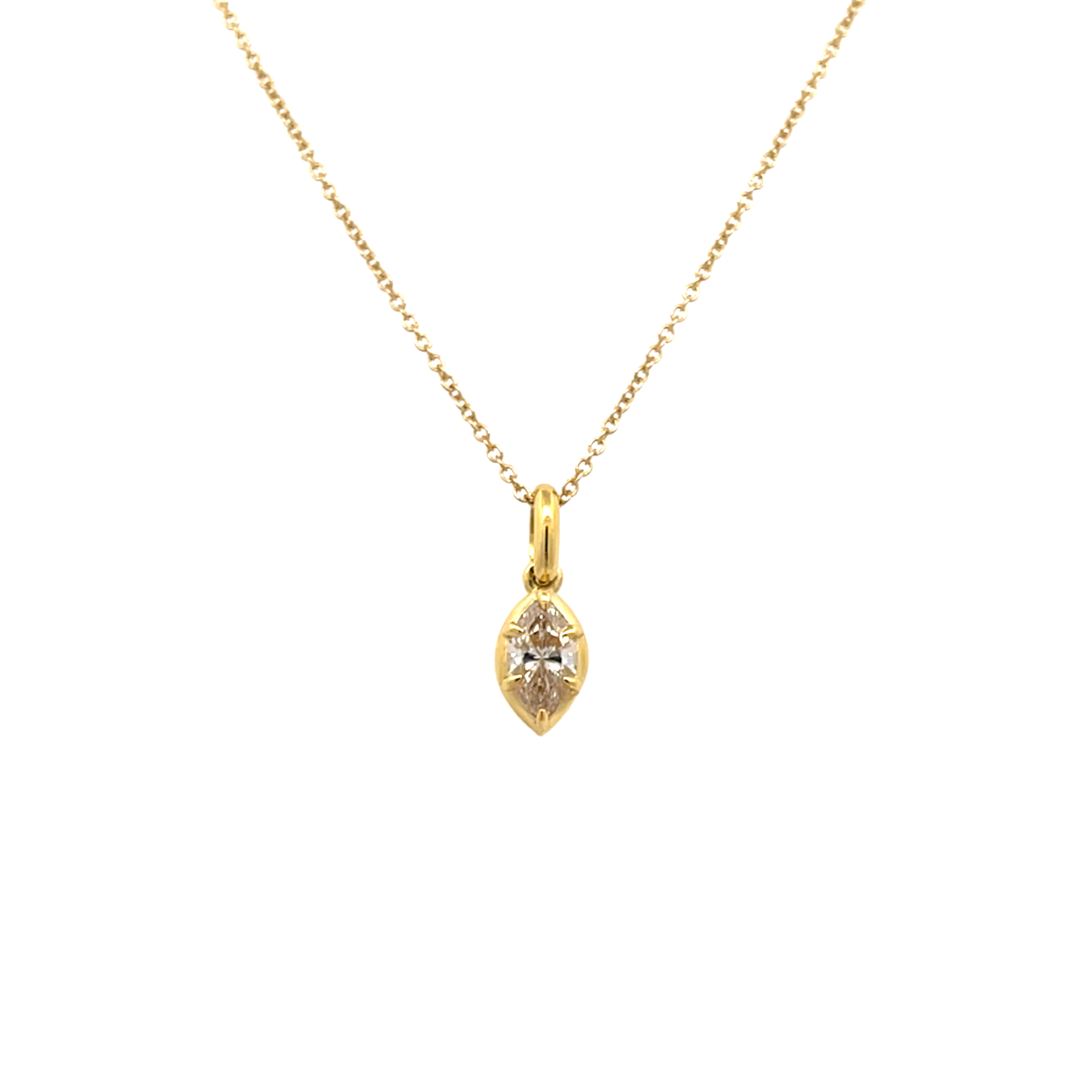 Era Champagne Marquis Diamond Pendant