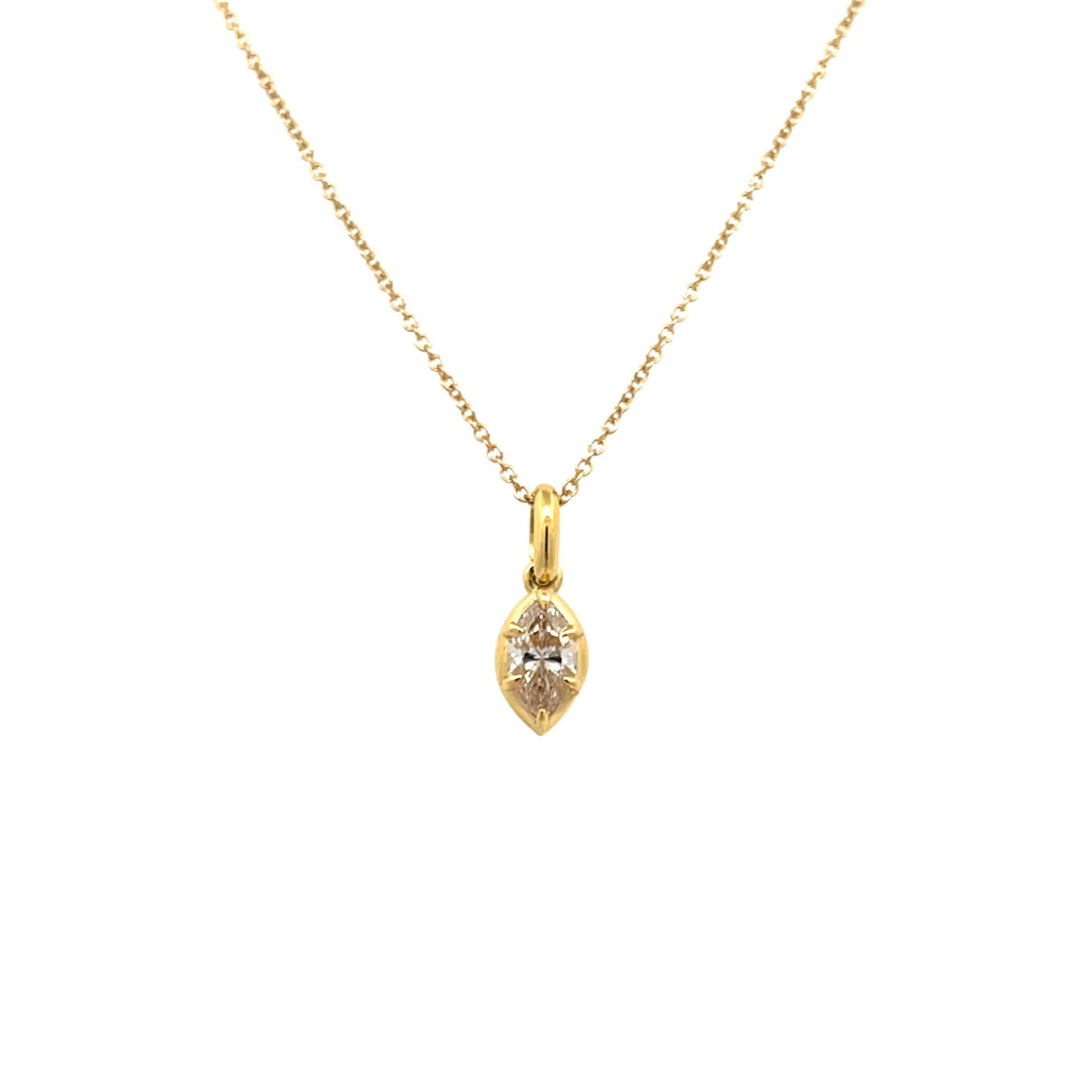 Era Champagne Marquis Diamond Pendant