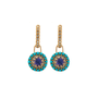 Tanzanite Queen protea Halo Studs