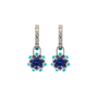 Tanzanite Queen protea Hoop Charms