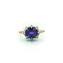 Tanzanite Oval Queen protea Ring