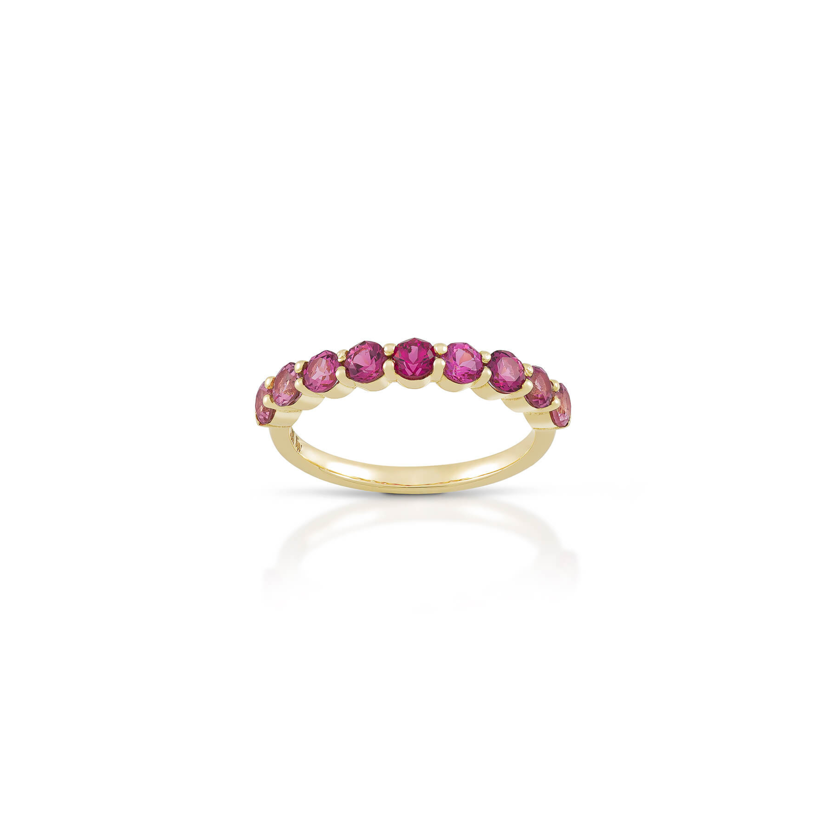Pink Round Aurora Ring