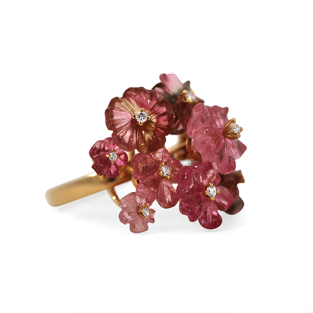 Tourmaline Bouquet Ring