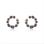 Ophelia Tanzanite Crescent Hoops
