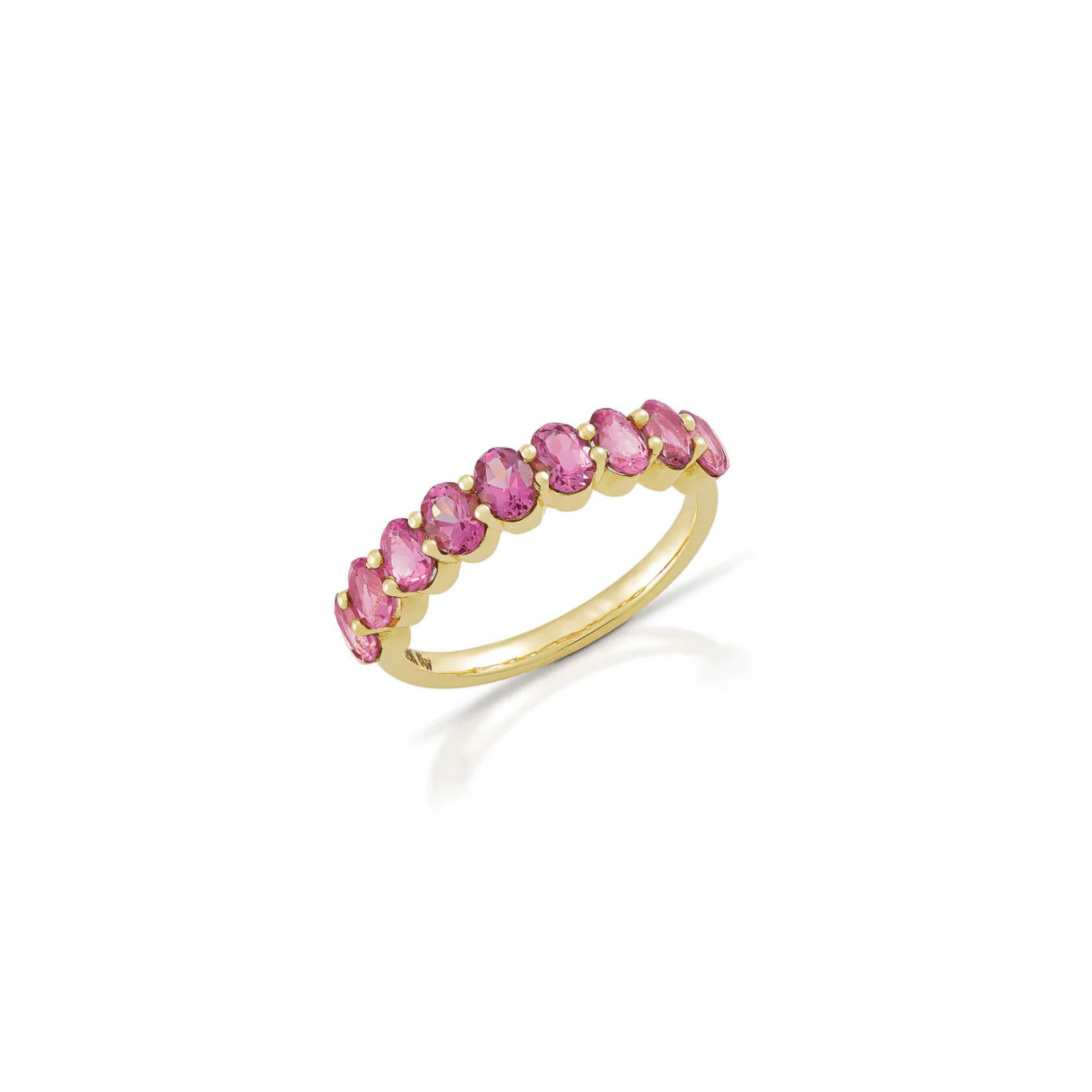 Pink Oval Aurora Ring