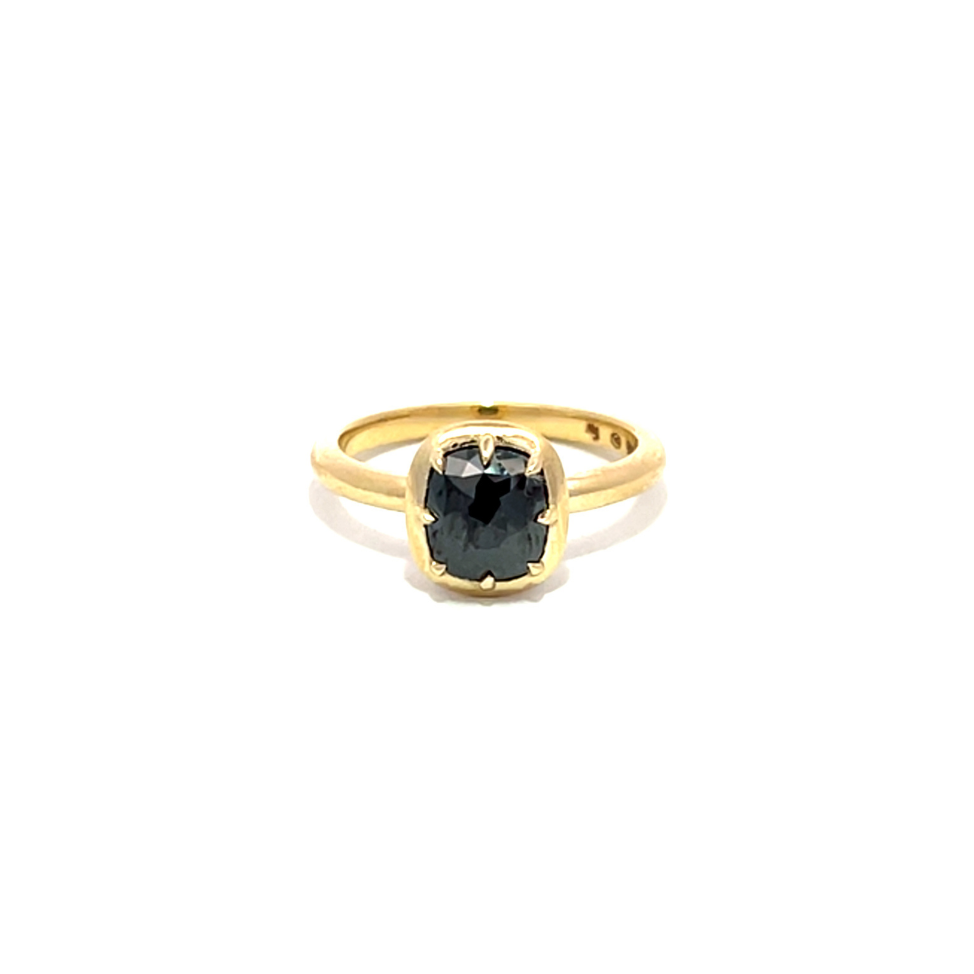 Era Cushion Black Diamond Ring