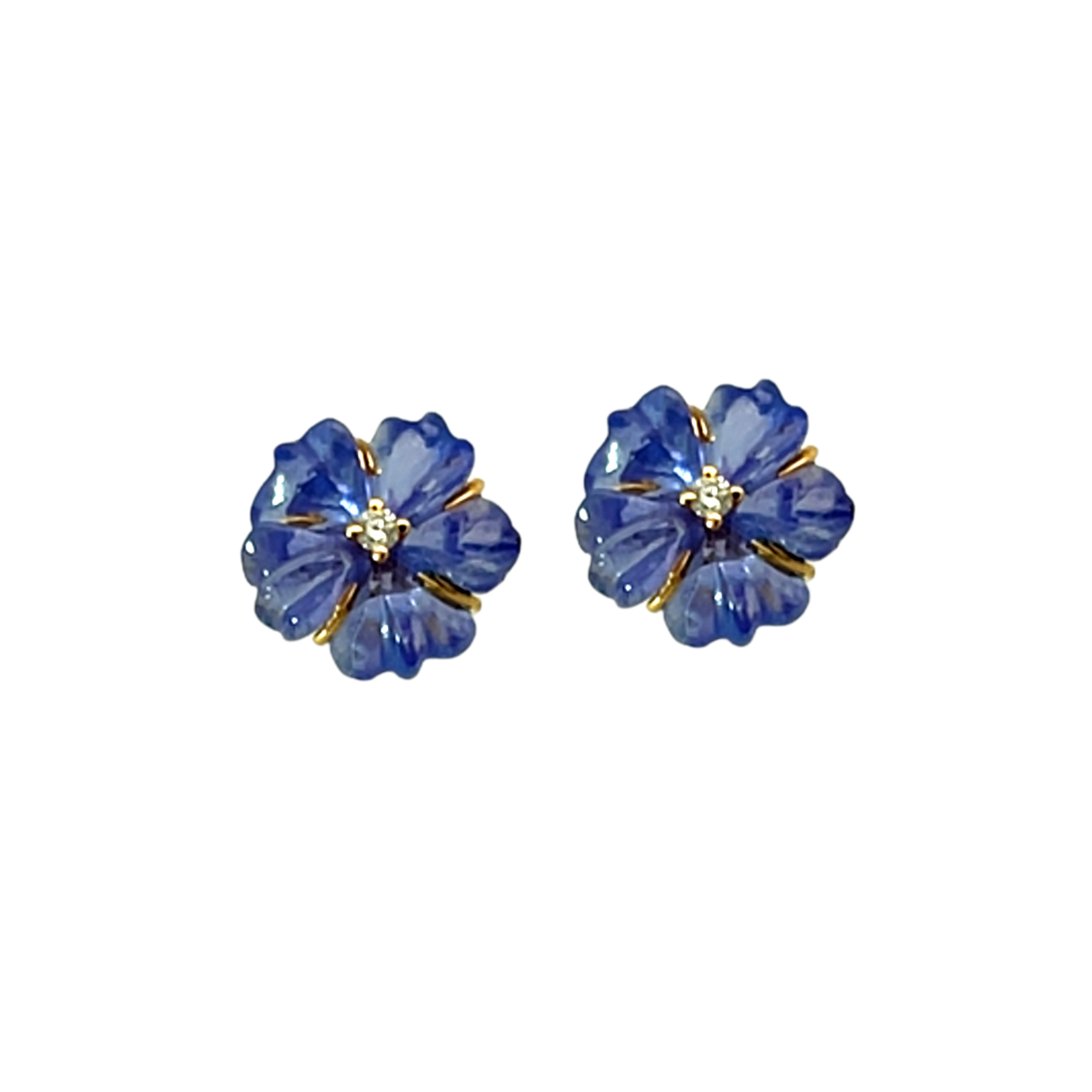 Petite Tanzanite Bloom Studs