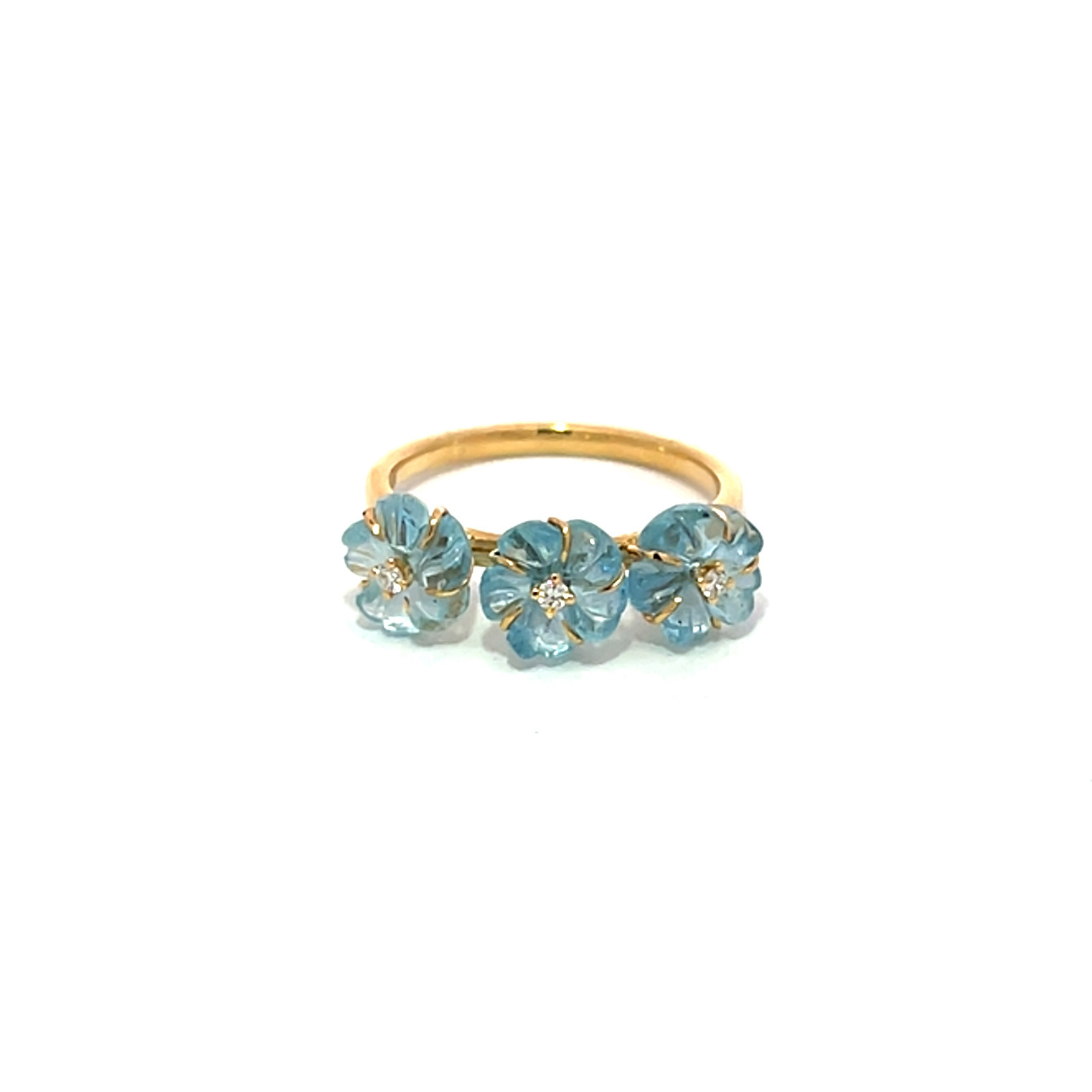 Aqua Forget-Me-Not Ring