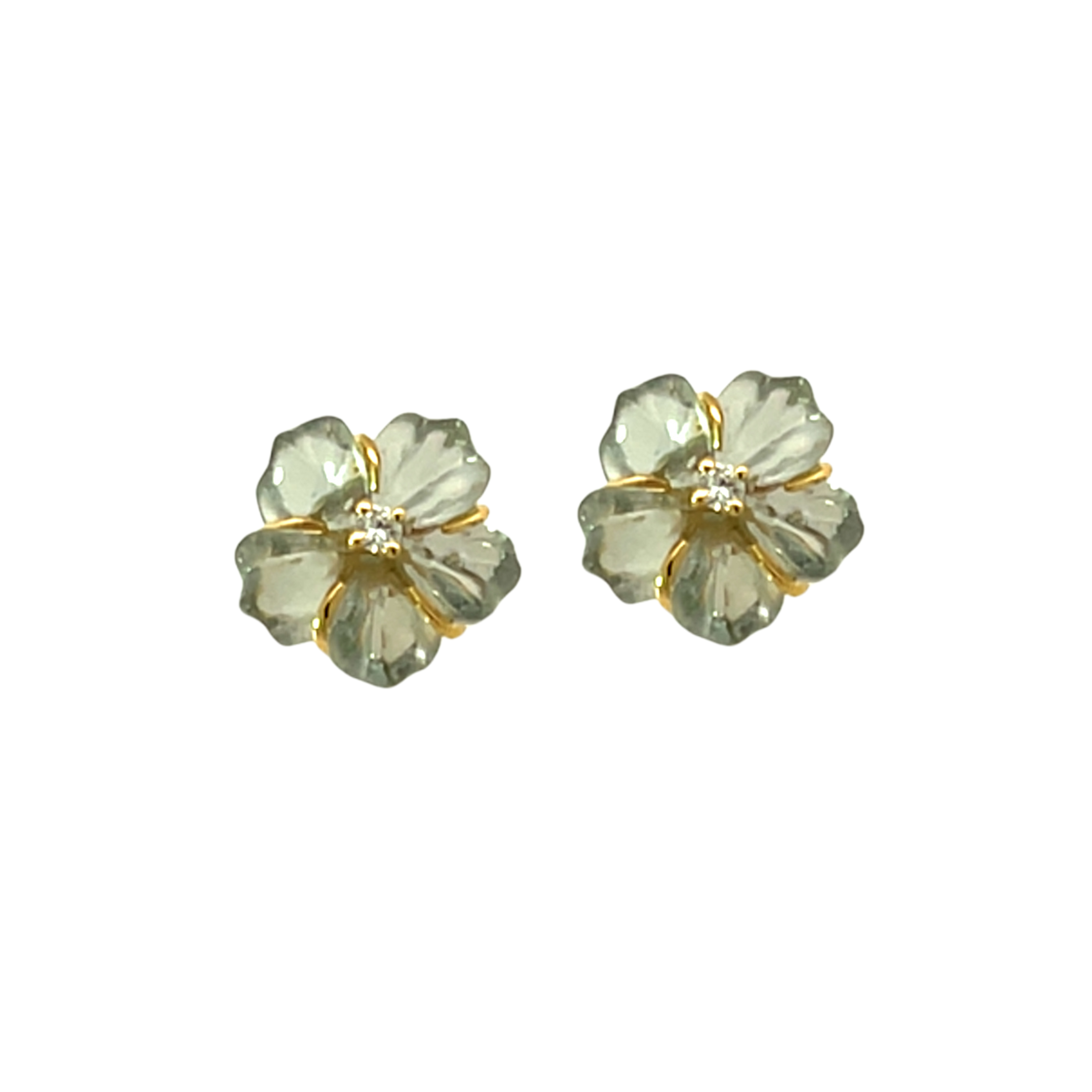 Petite Green Bloom Studs