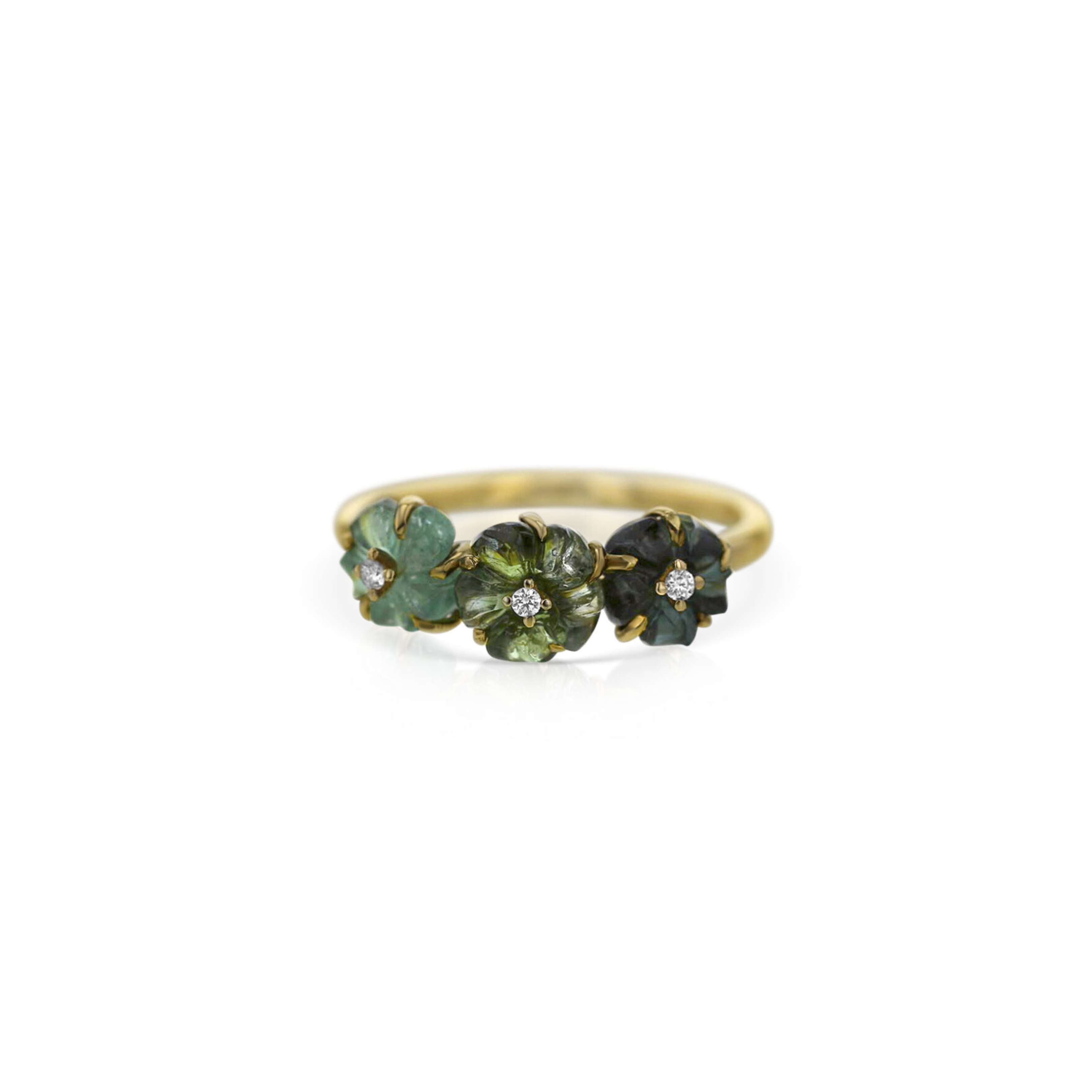 Green Forget-Me-Not Ring