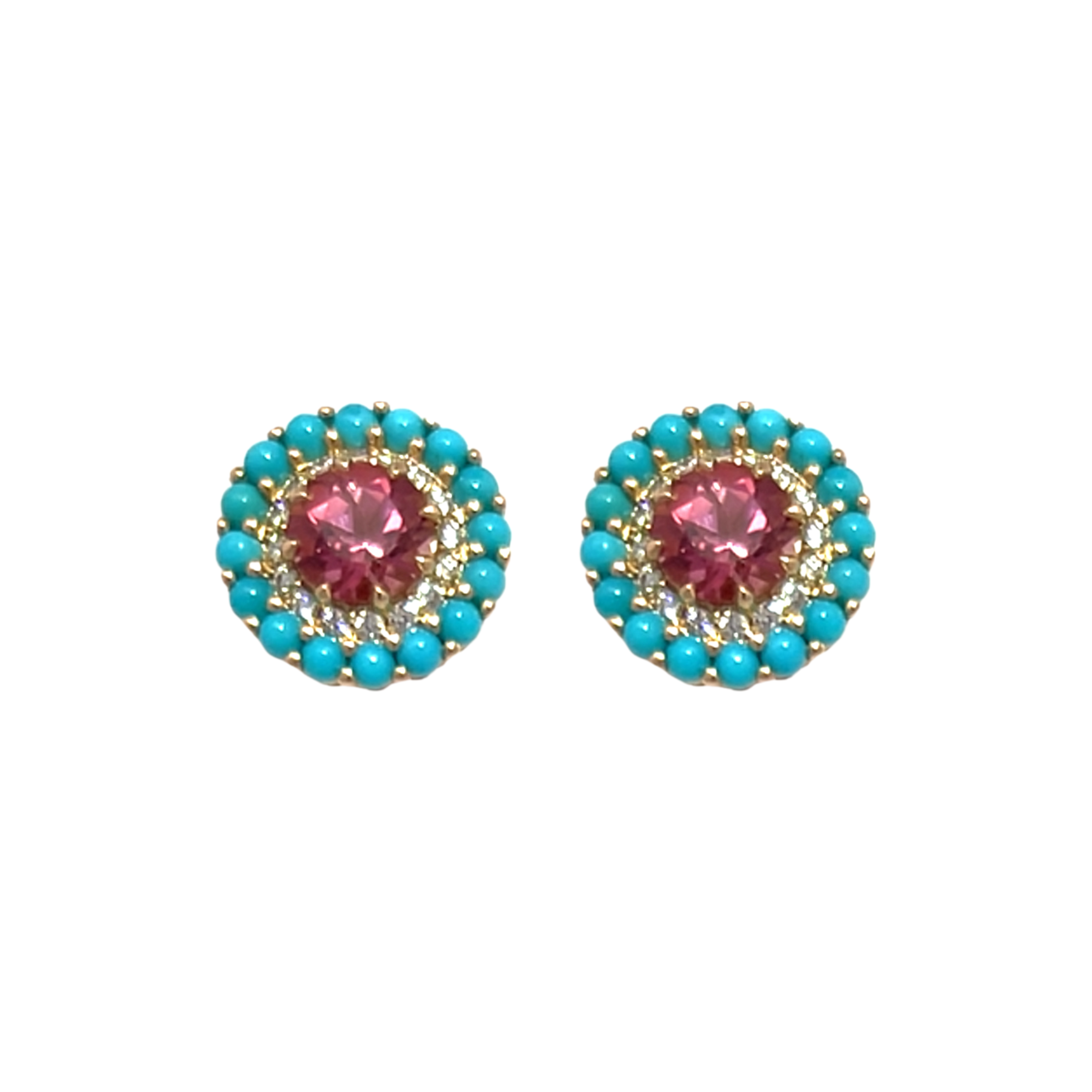 Pink Queen protea Halo Studs