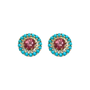 Pink Queen protea Halo Studs