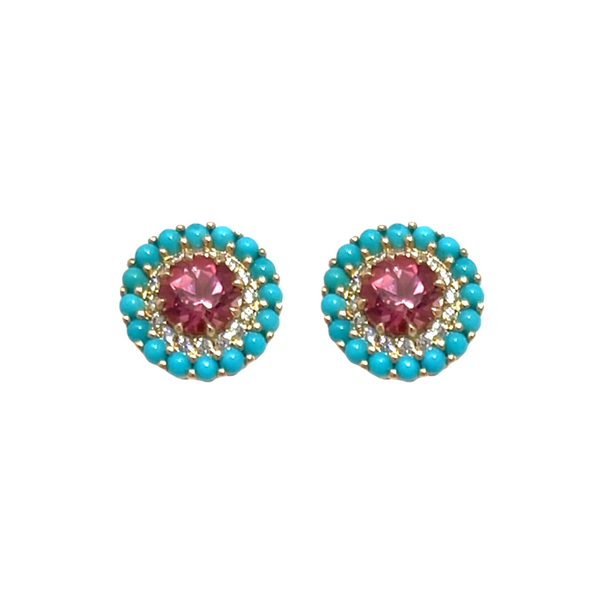Pink Queen protea Halo Studs