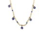 Kiki Blue Flower Pearl Necklace