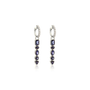 Ophelia Tanzanite Drop Hoop Charms