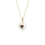 Pearl Heart Inlay Pendant